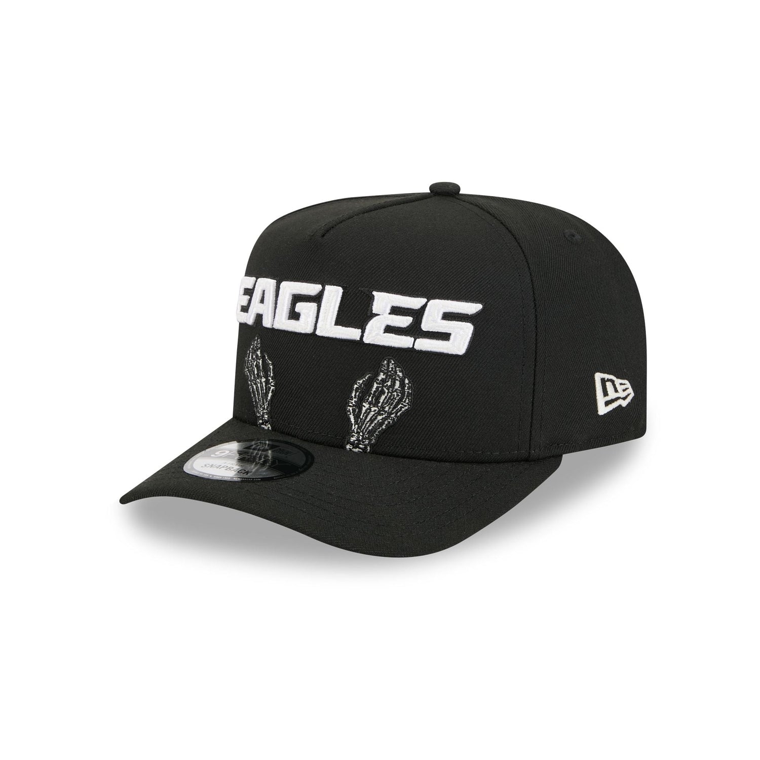 Philadelphia Eagles Skeletal Script 9FIFTY A-Frame Snapback Hat
