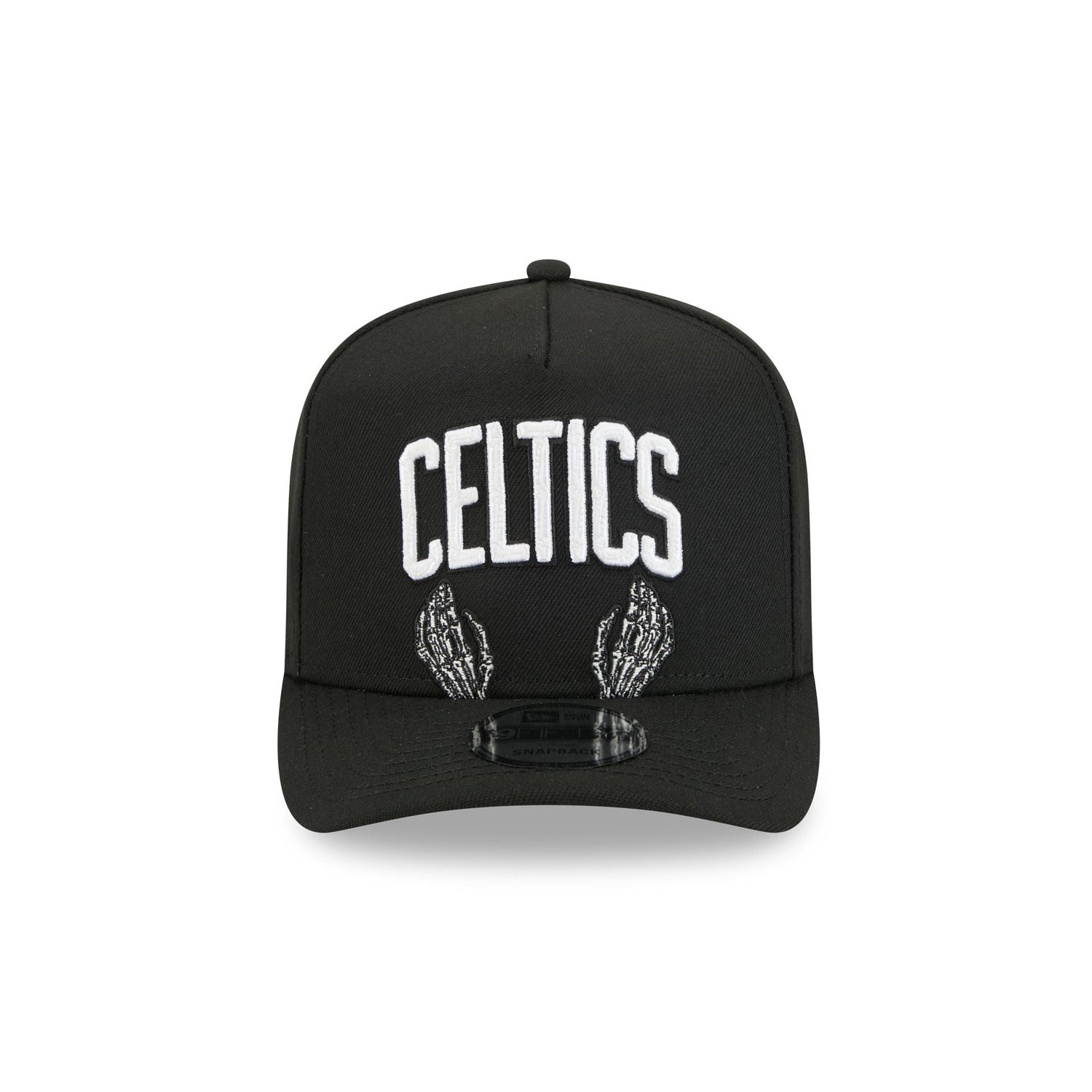 Boston Celtics Skeletal Script 9FIFTY A-Frame Snapback Hat