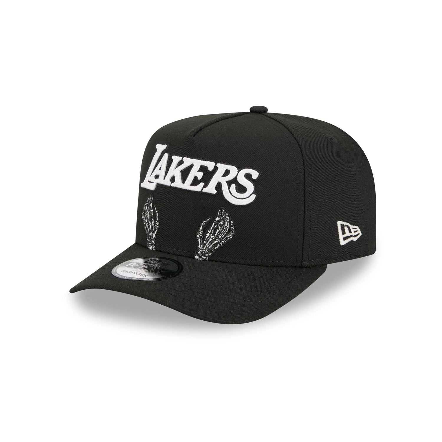 Los Angeles Lakers Skeletal Script 9FIFTY A-Frame Snapback Hat