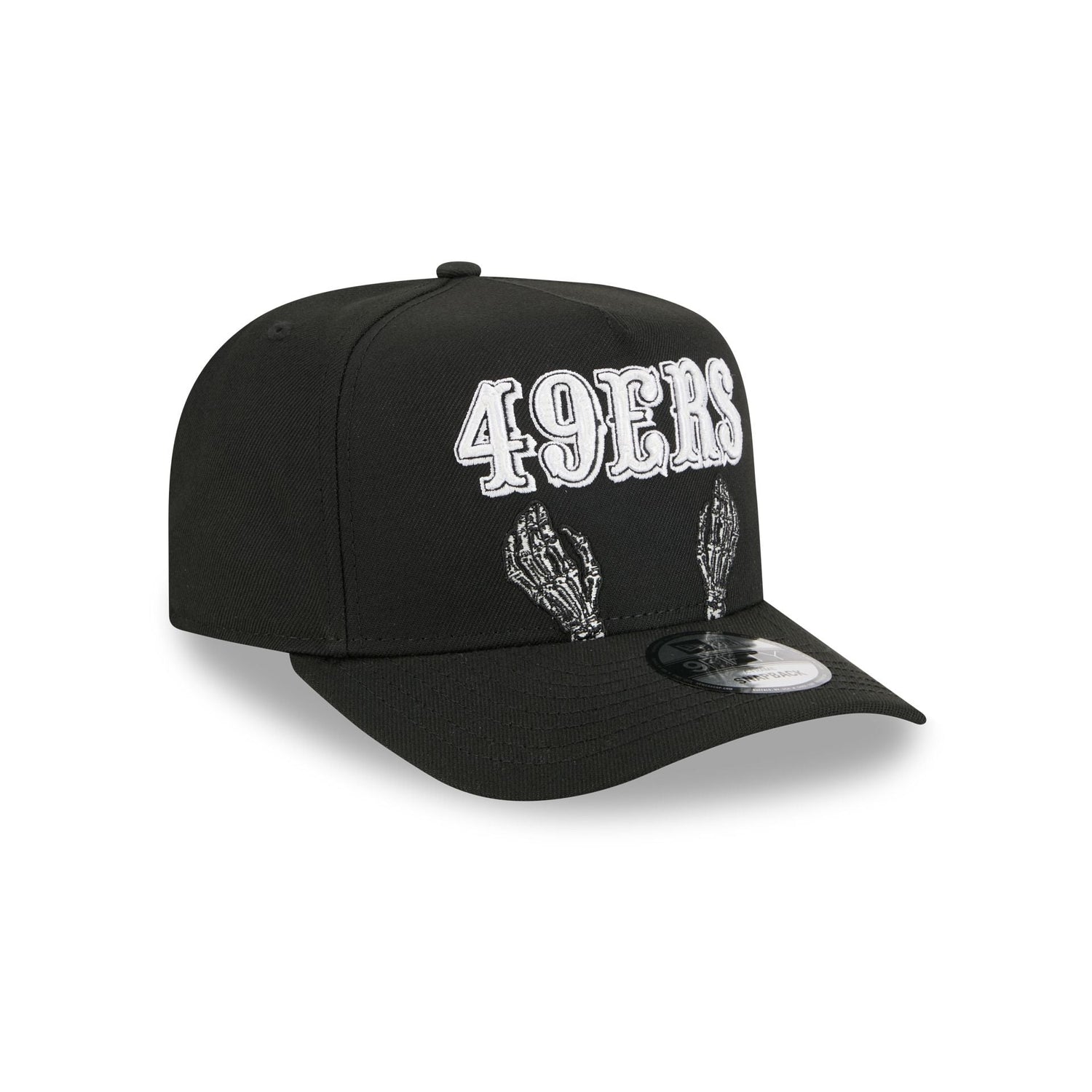 San Francisco 49ers Skeletal Script 9FIFTY A-Frame Snapback Hat