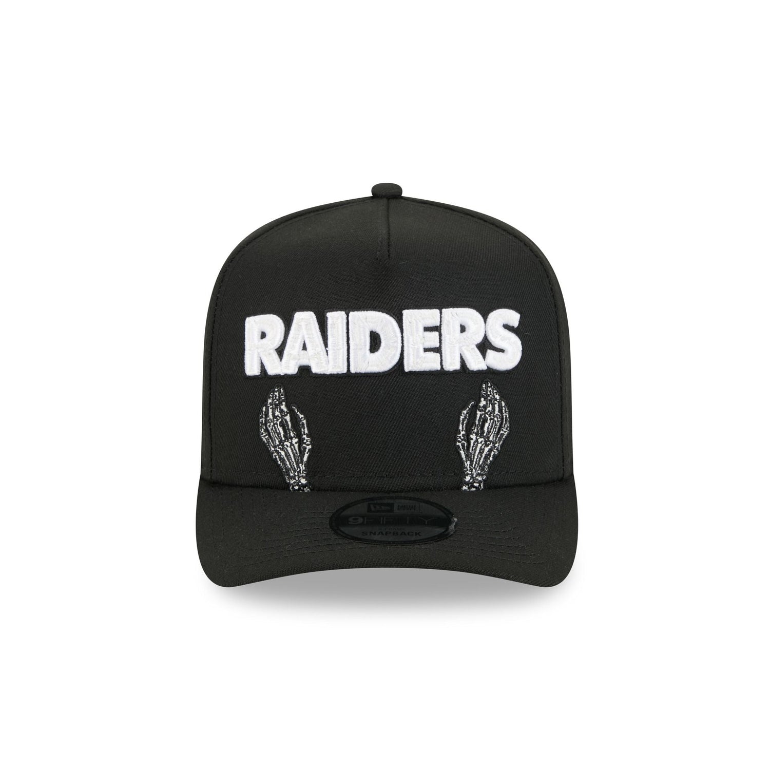 Las Vegas Raiders Skeletal Script 9FIFTY A-Frame Snapback Hat