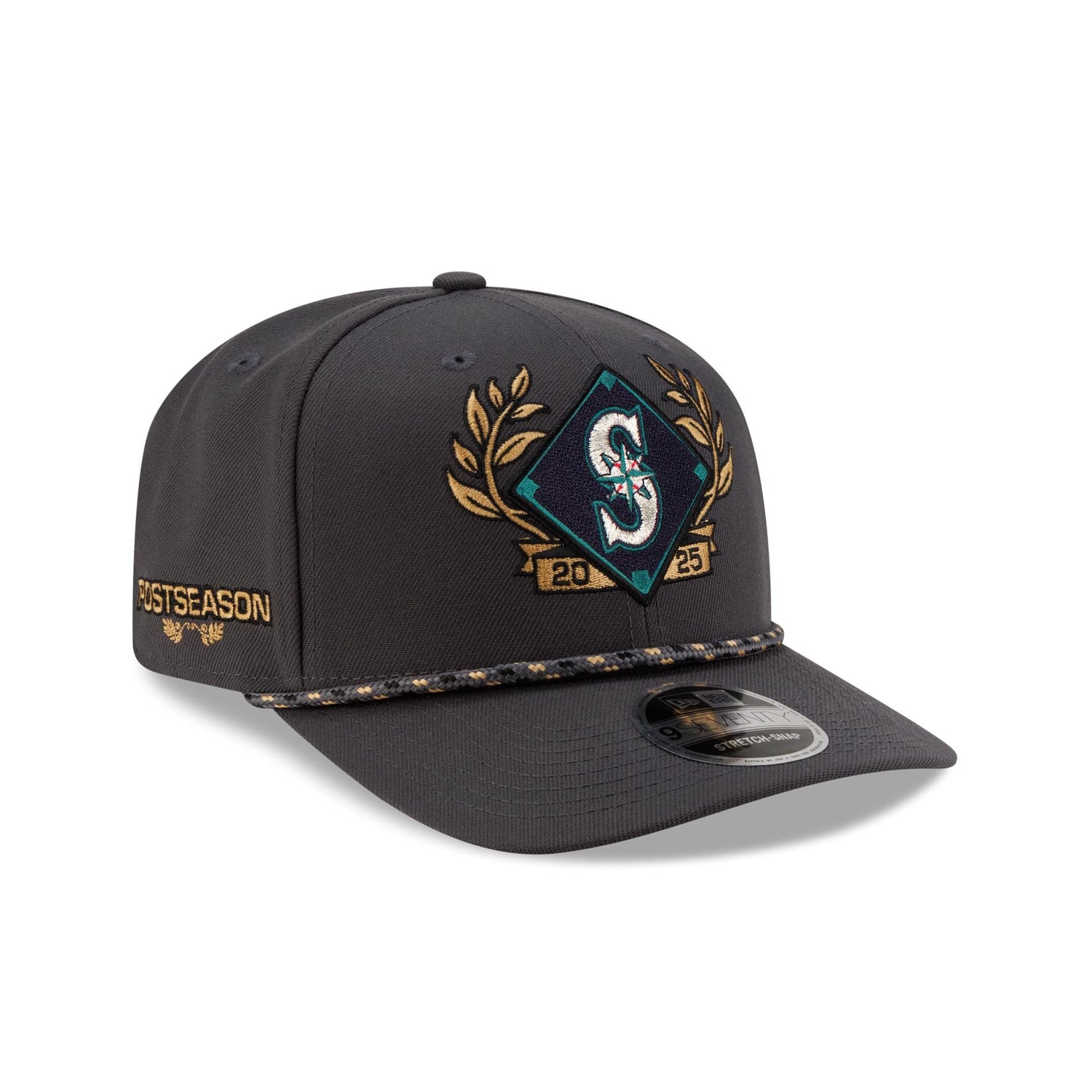 Seattle Mariners 2025 ALDS Locker Room 9SEVENTY Stretch-Snap Hat