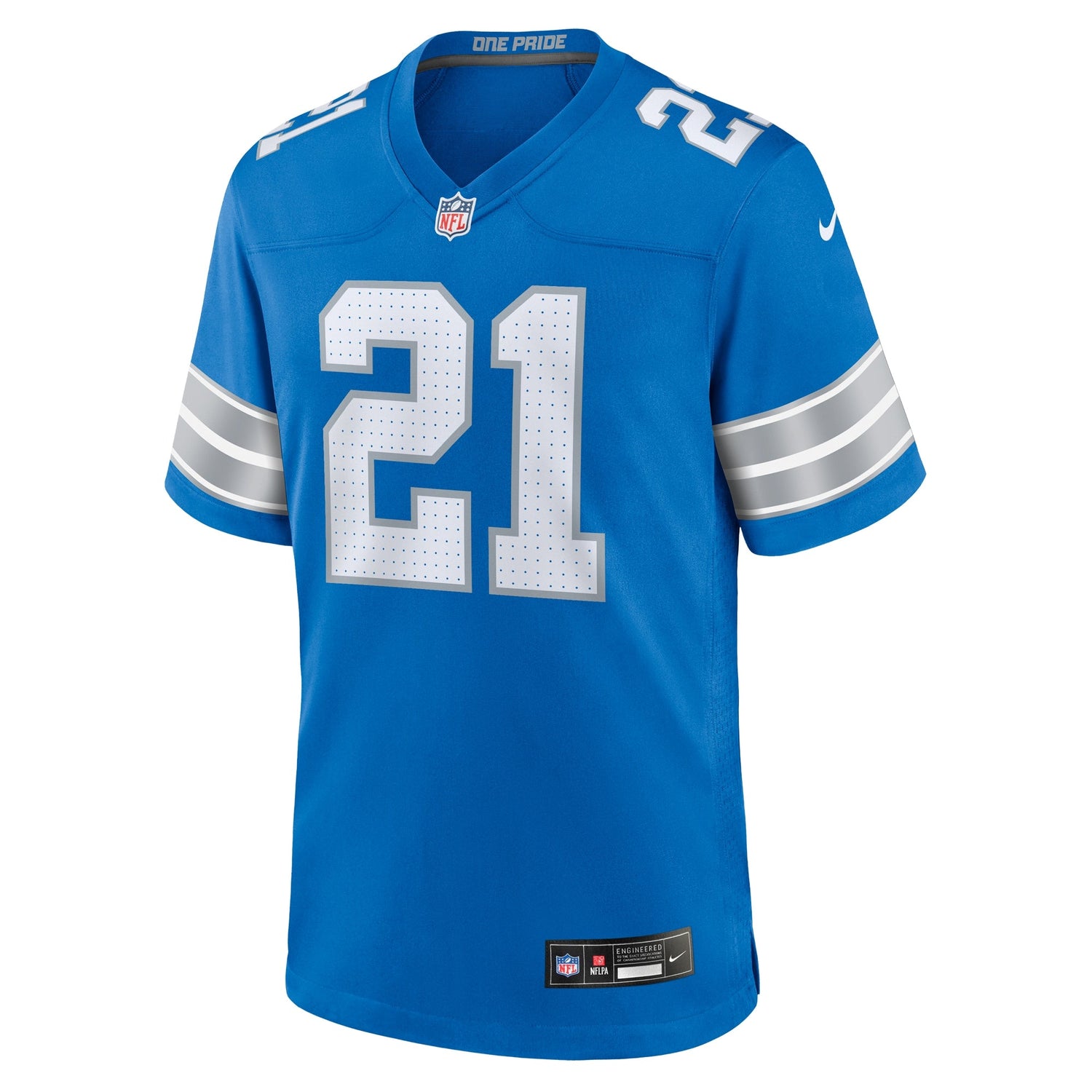 Amik Robertson Detroit Lions Nike Game Jersey - Blue