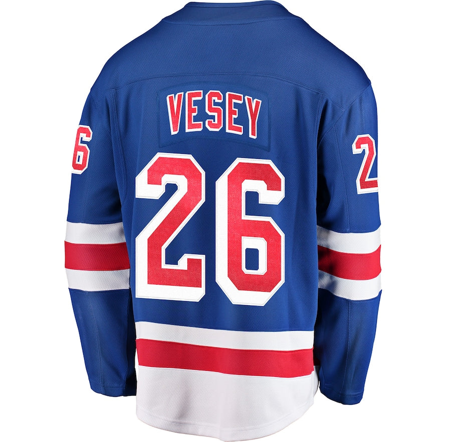 Jimmy Vesey New York Rangers Home Breakaway Jersey - Blue