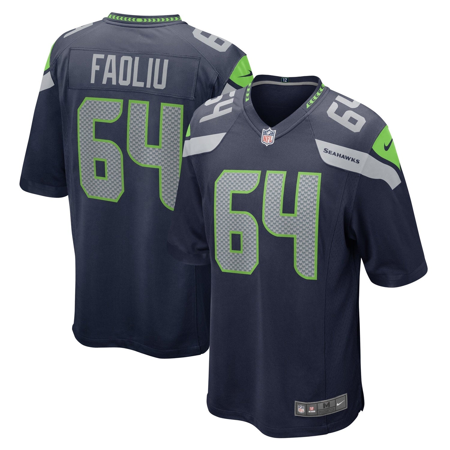 Austin Faoliu Seattle Seahawks Nike Game Jersey - College Navy