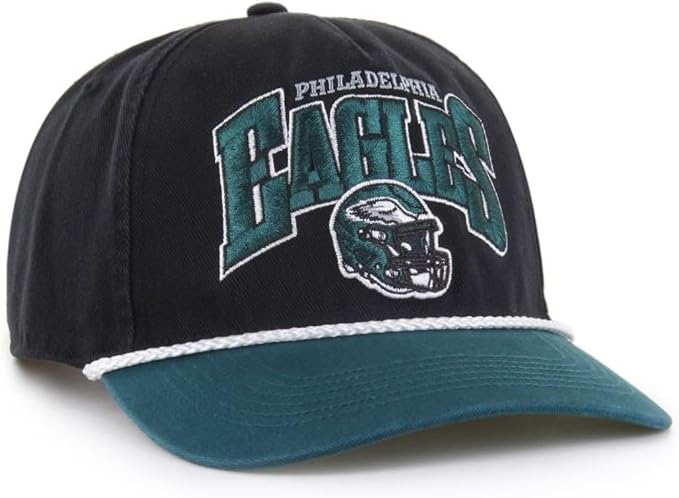 Men's Philadelphia Eagles NFL 47 Brand Black Palermo Hitch Snapback Hat