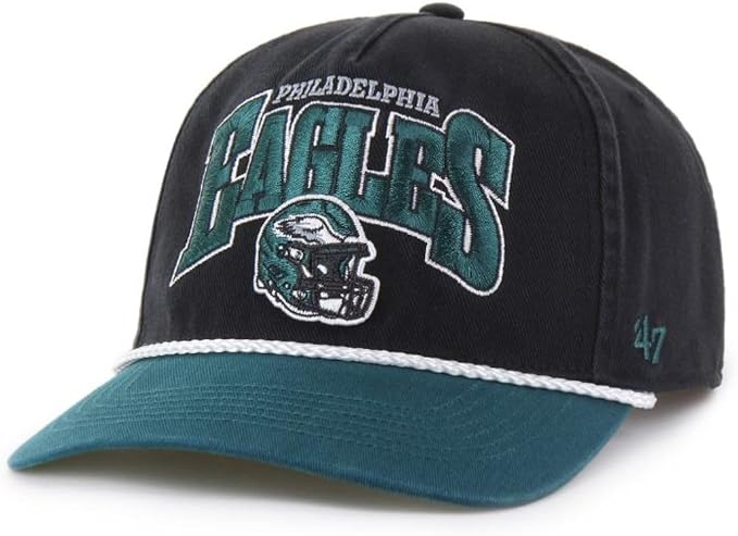 Men's Philadelphia Eagles NFL 47 Brand Black Palermo Hitch Snapback Hat