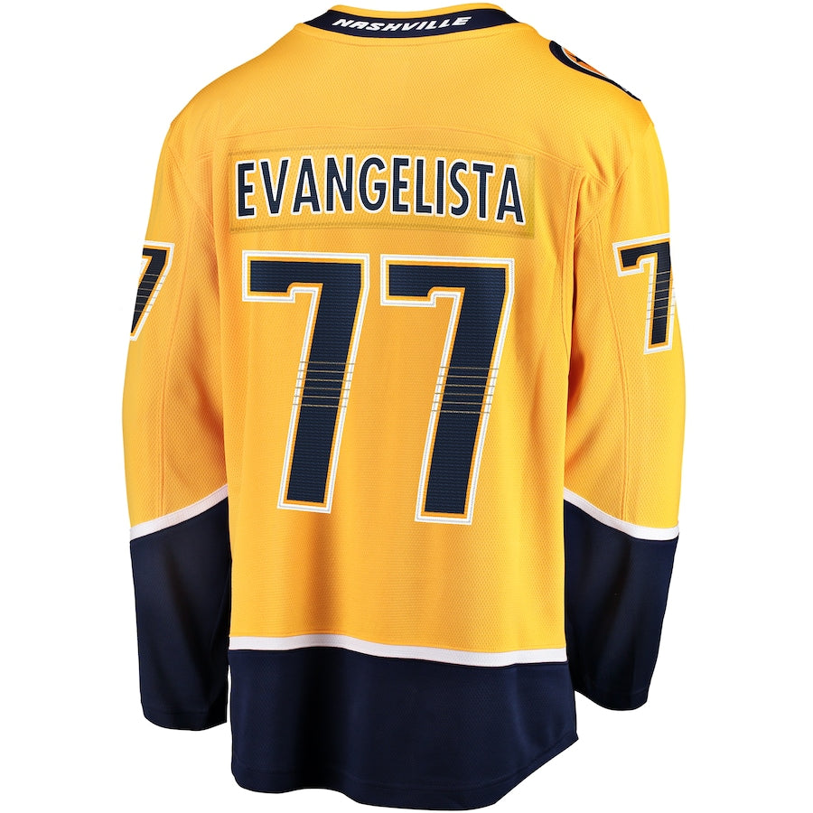 Luke Evangelista Nashville Predators Premier Breakaway Jersey - Gold