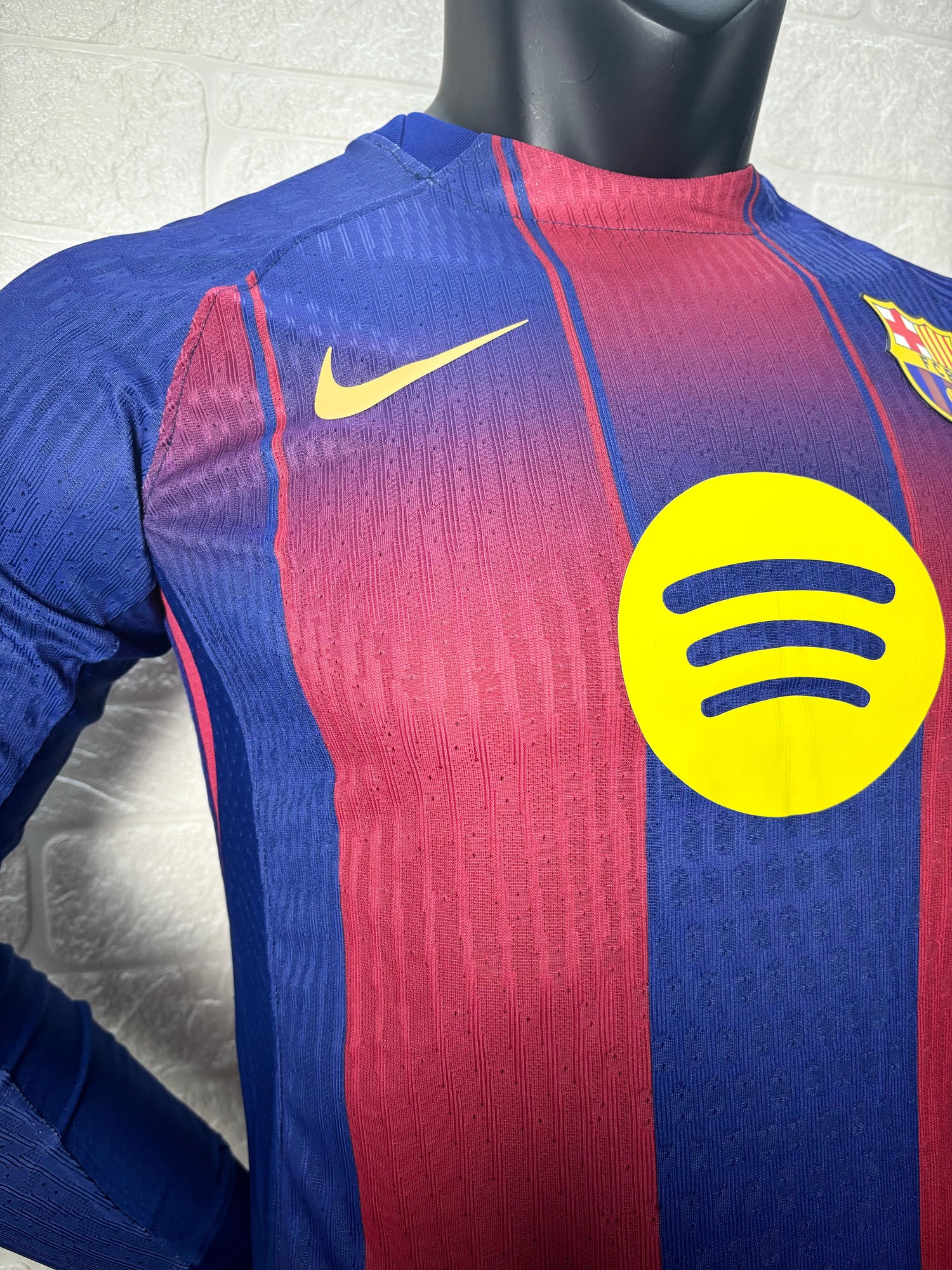 2025-26 FC Barcelona Home Long Sleeve Player Version Jersey