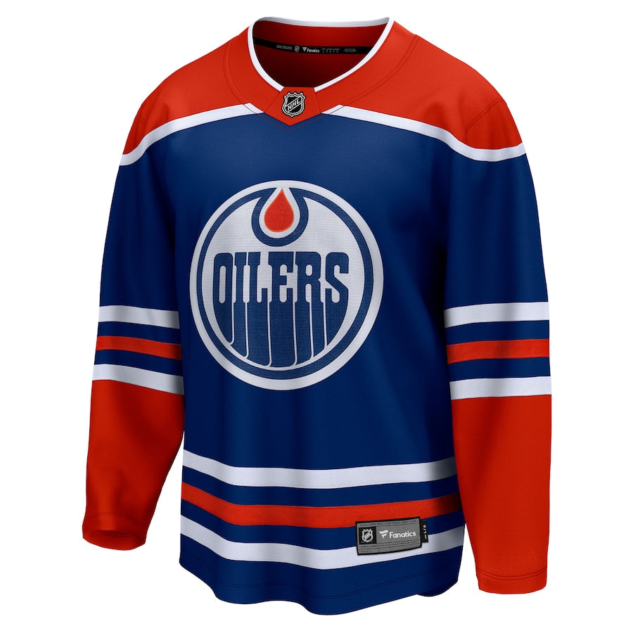 Edmonton Oilers Home Breakaway Blank Jersey - Royal