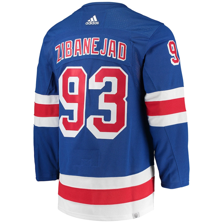 Mika Zibanejad New York Rangers Home Primegreen Jersey - Blue