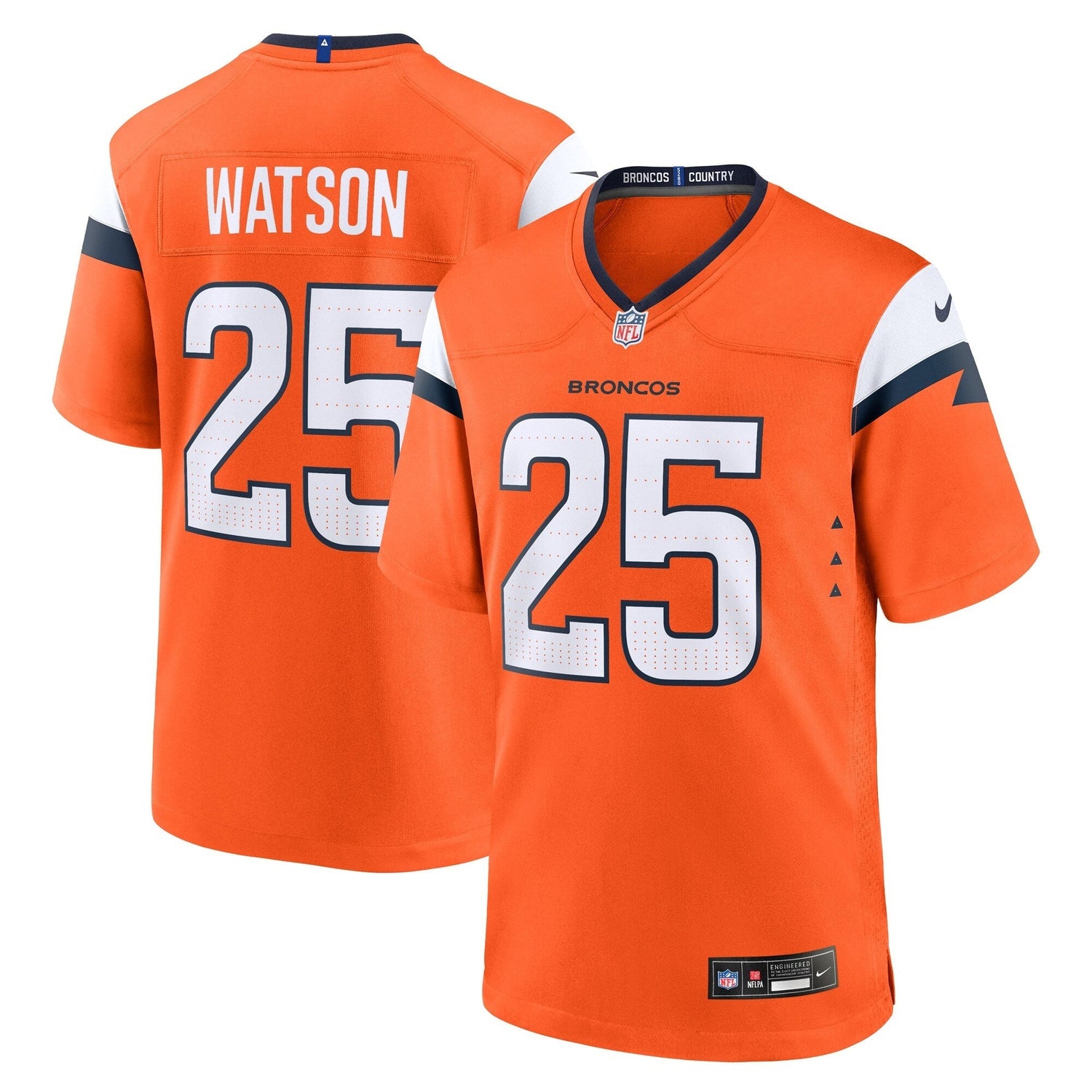 Blake Watson Denver Broncos Nike Team Game Jersey - Orange