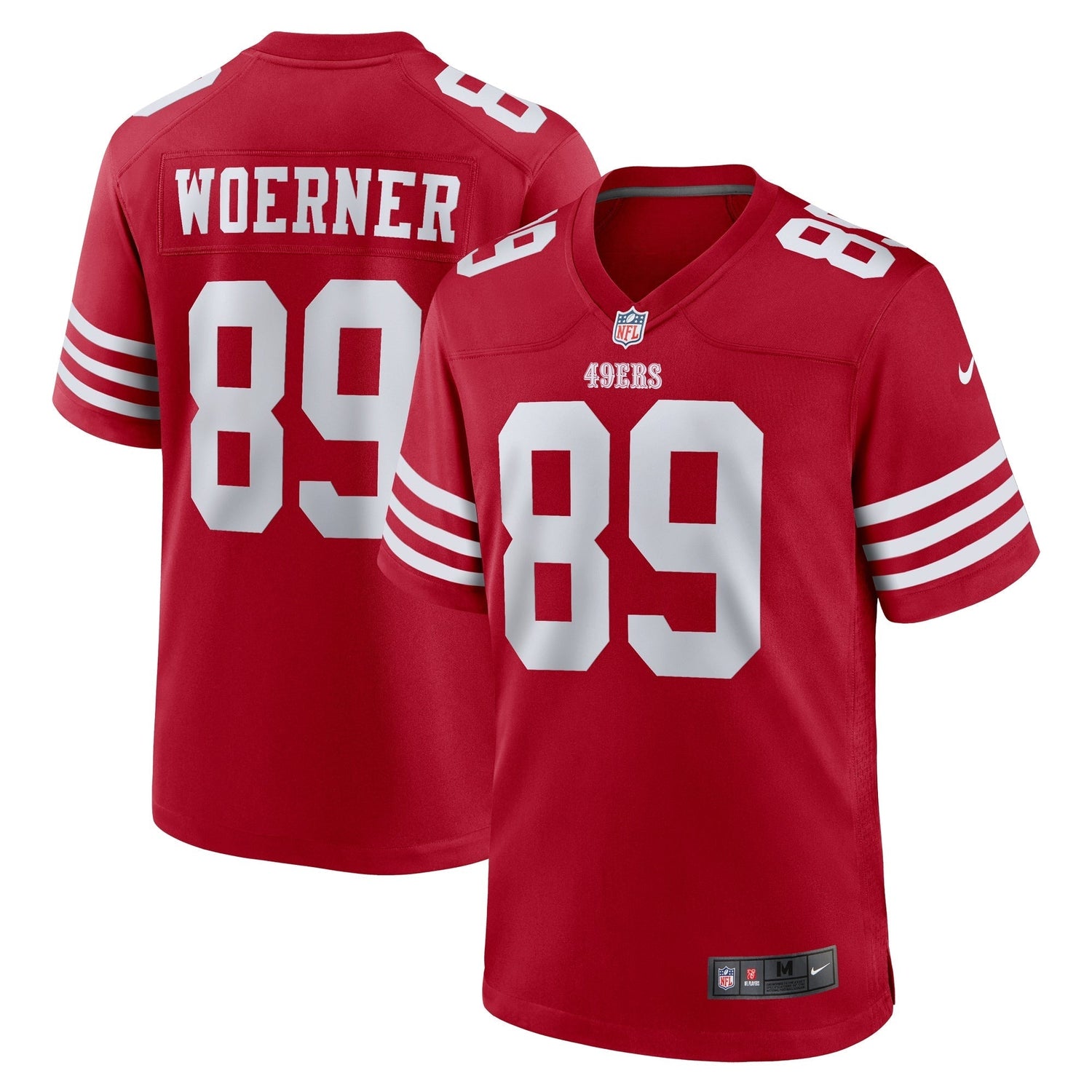 Charlie Woerner San Francisco 49ers Nike Game Jersey - Scarlet