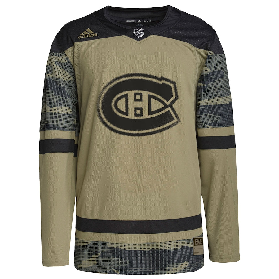 Montreal Canadiens Logo Military Appreciation Team Practice Jersey - Camo
