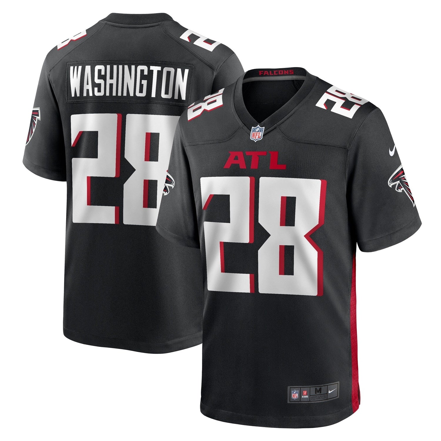 Carlos Washington Atlanta Falcons Nike Game Jersey - Black