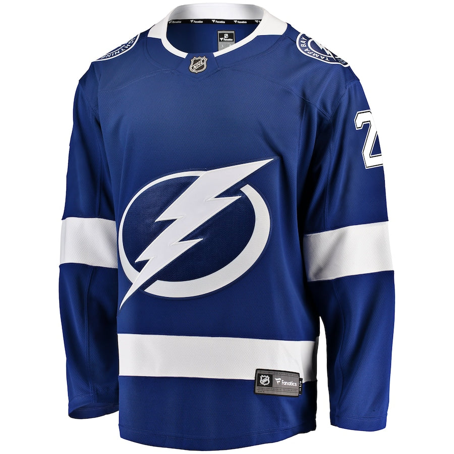 Men's Tampa Bay Lightning Brayden Point Fanatics Blue Home Breakaway Player Jersey
