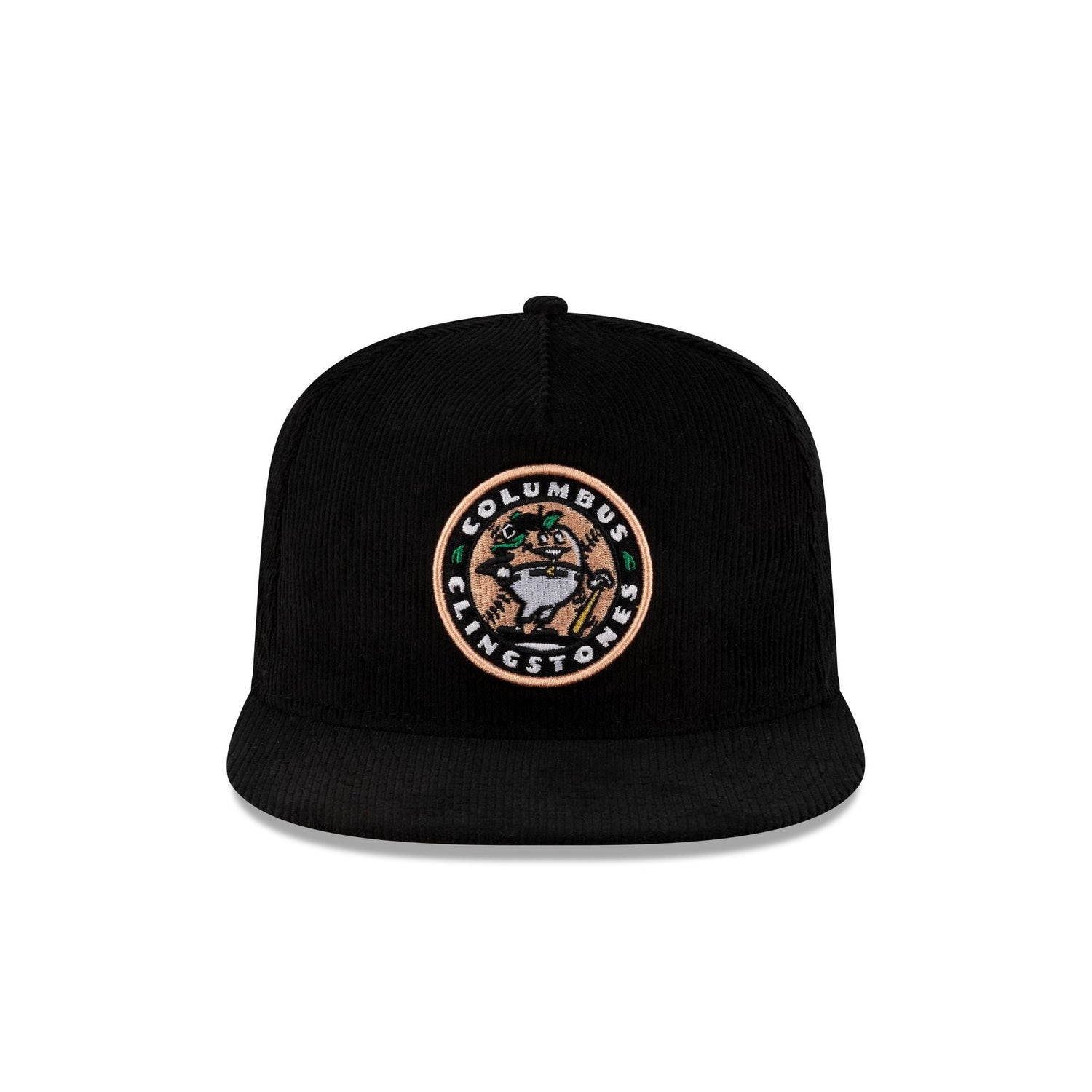 Columbus Clingstones Black Corduroy Golfer Hat