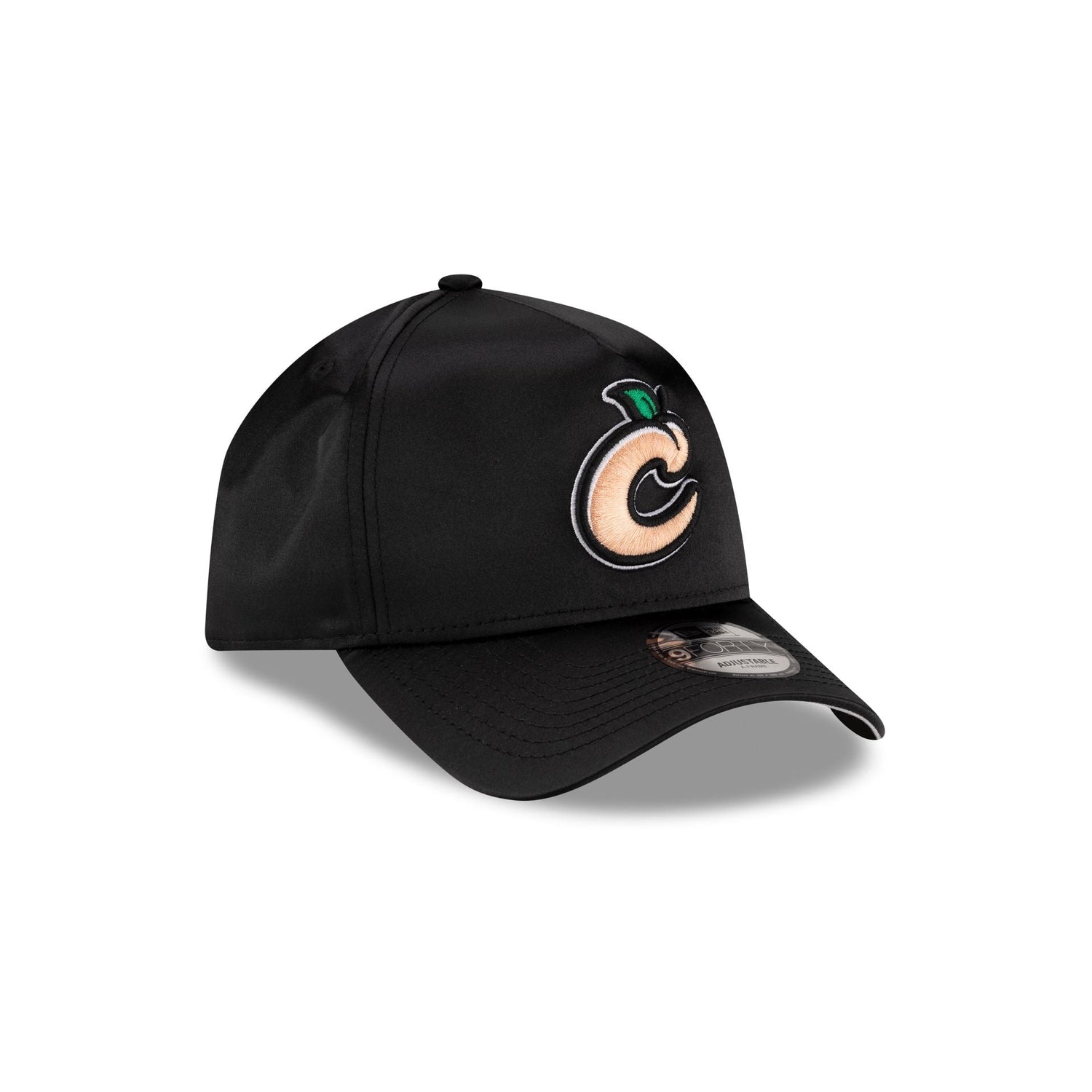 Columbus Clingstones Black Satin 9FORTY A-Frame Snapback Hat