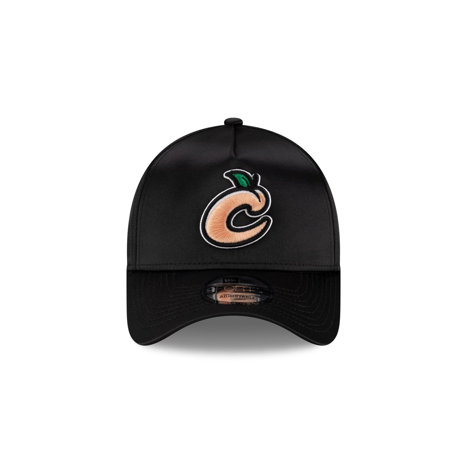 Columbus Clingstones Black Satin 9FORTY A-Frame Snapback Hat