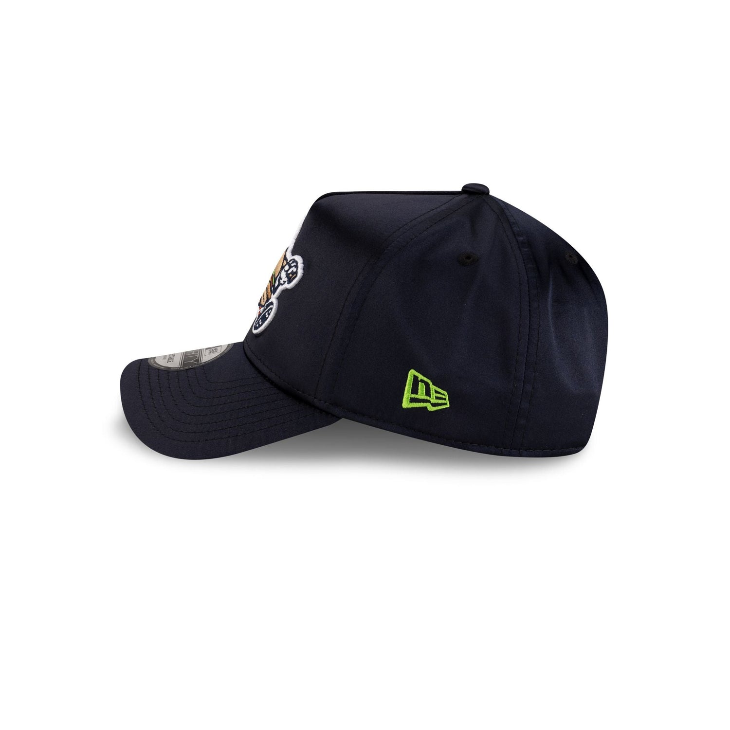 Hub City Spartanburgers Navy Satin 9FORTY A-Frame Snapback Hat