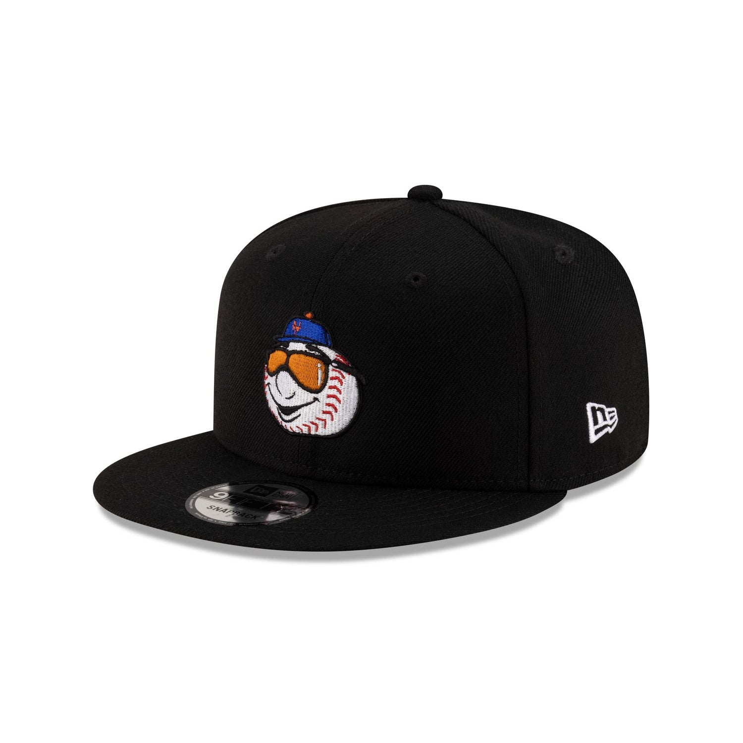 New York Mets Mr. Met Black 9FIFTY Snapback Hat