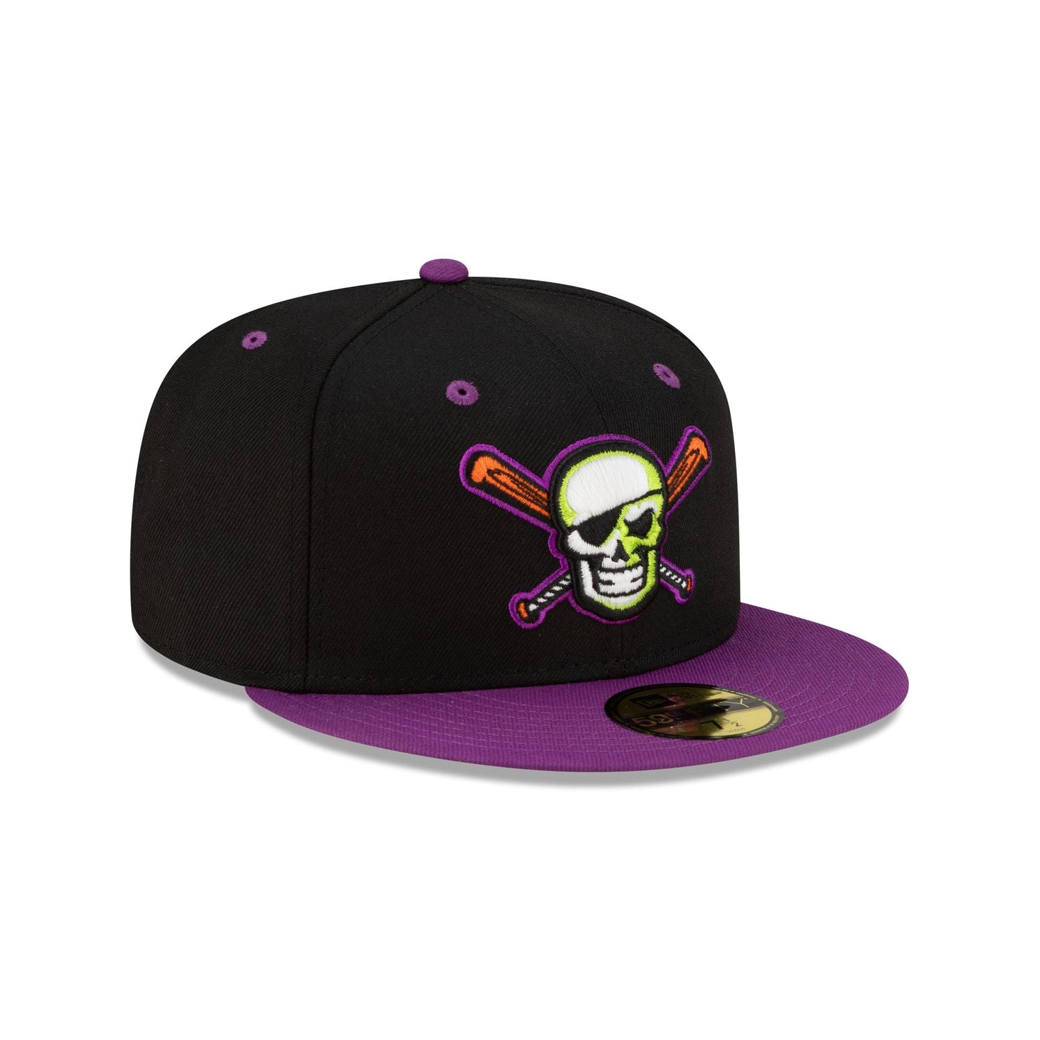 Bradenton Marauders Halloween Purple 59FIFTY Fitted Hat