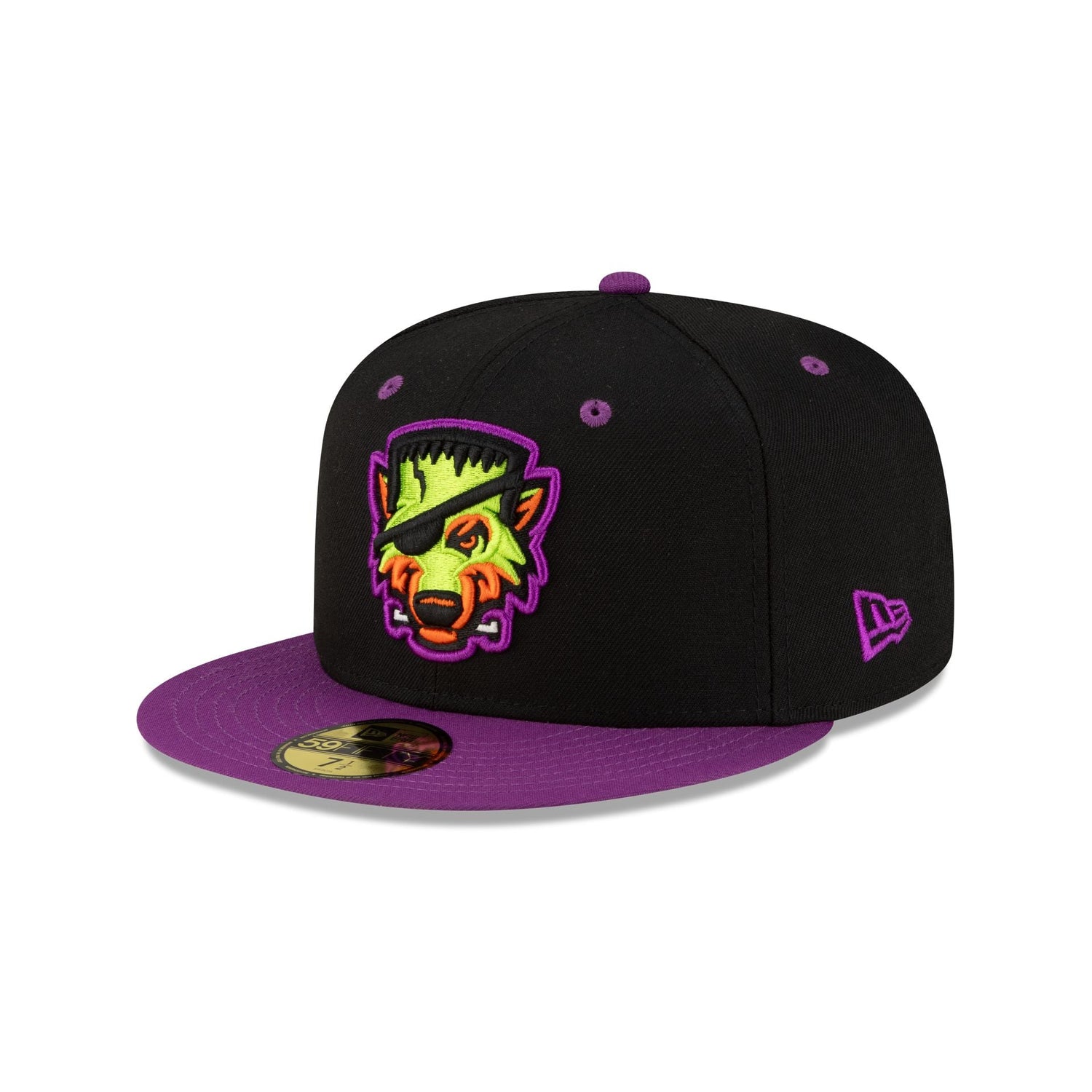Erie SeaWolves Halloween Purple 59FIFTY Fitted Hat