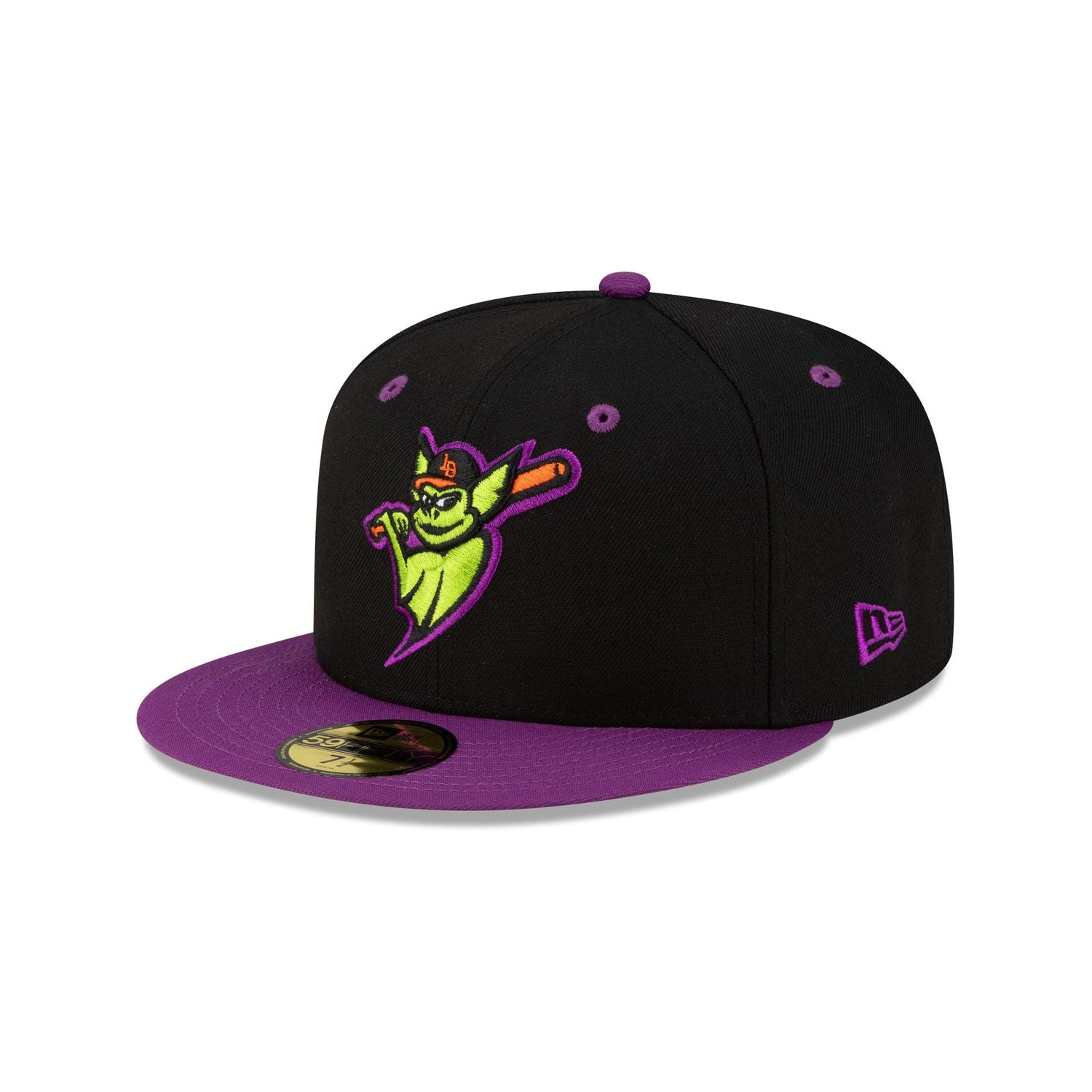 Louisville Bats Halloween Purple 59FIFTY Fitted Hat