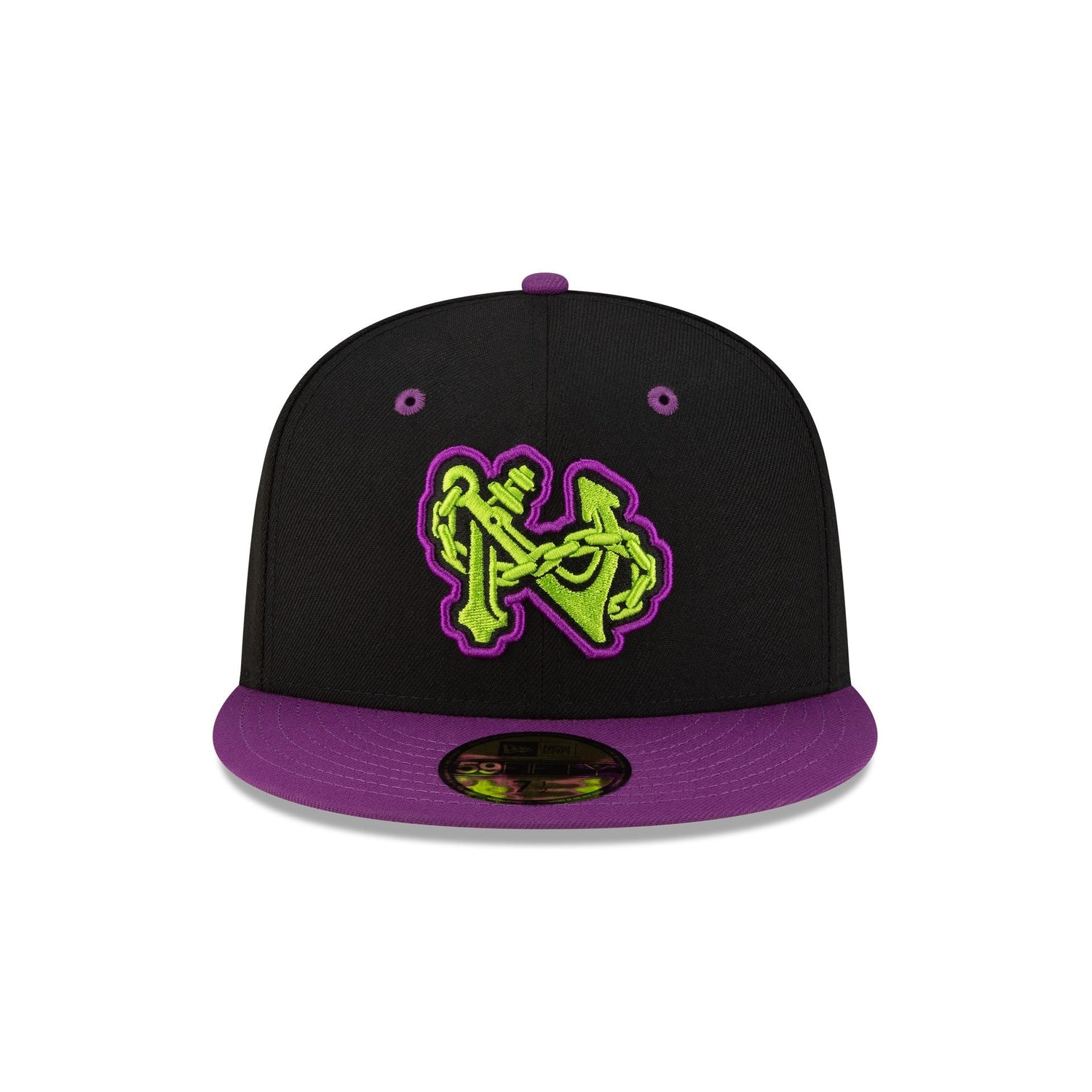 Norfolk Tides Halloween Purple 59FIFTY Fitted Hat