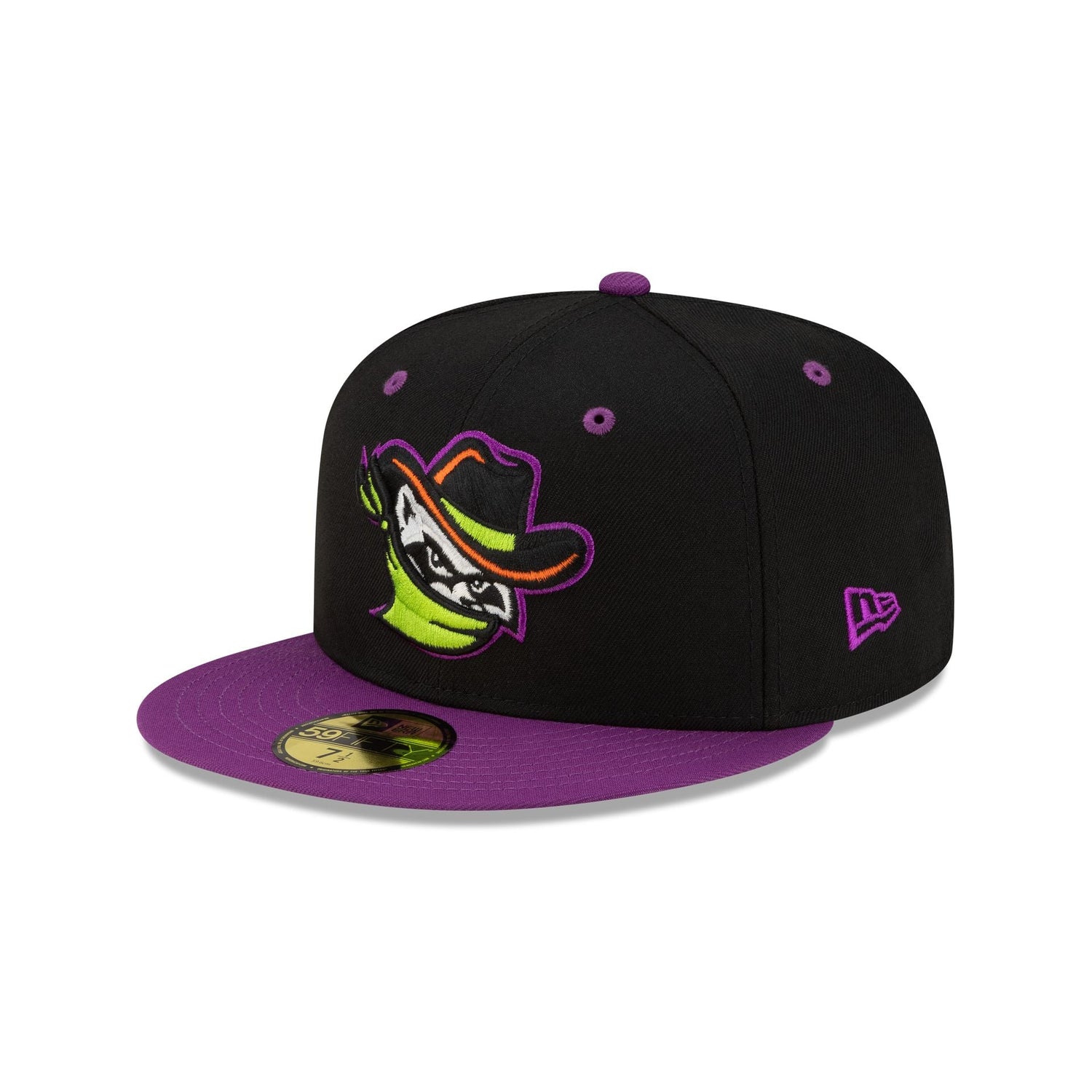 Quad Cities River Bandits Halloween Purple 59FIFTY Fitted Hat