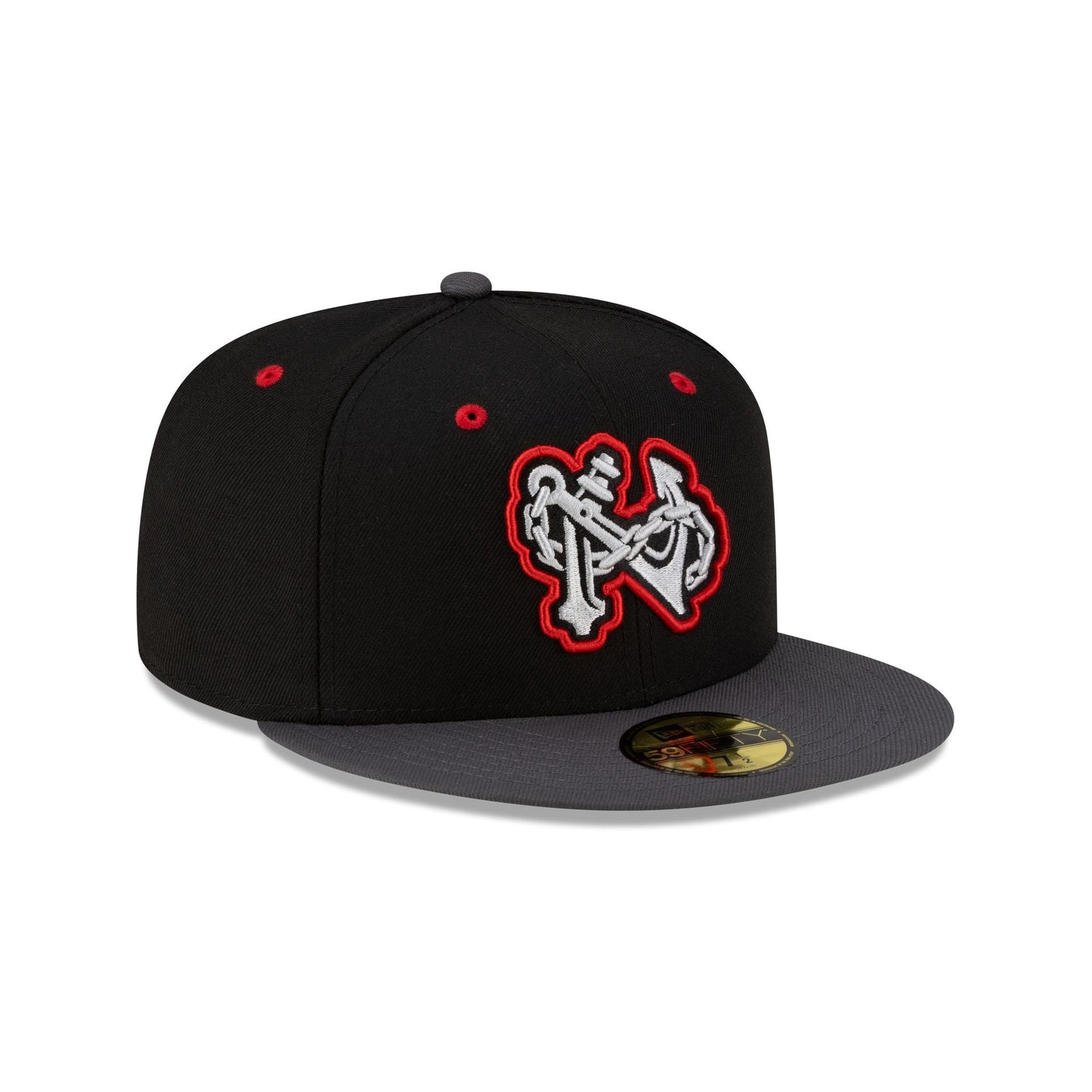Norfolk Tides Halloween Red 59FIFTY Fitted Hat