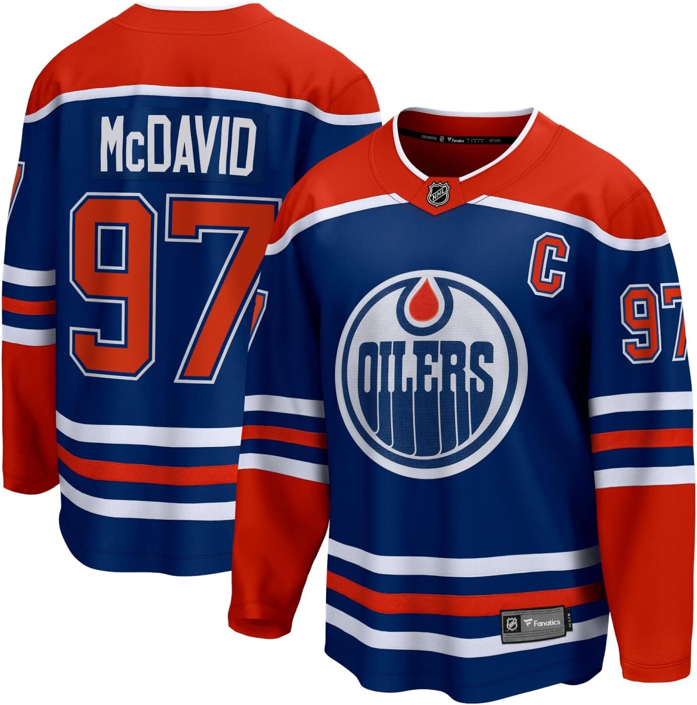 Men's Edmonton Oilers Connor McDavid Fanatics Branded Royal Home - Premier Pro Breakaway Player Jersey