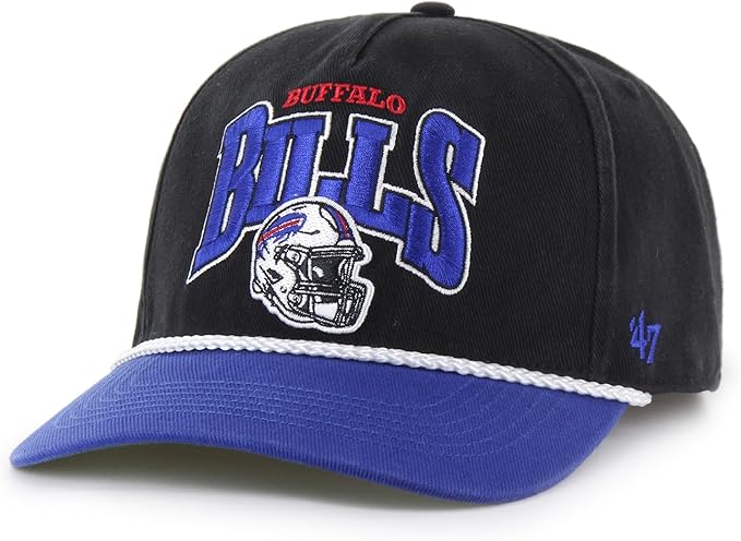 Men's Buffalo Bills NFL 47 Brand Black Palermo Hitch Snapback Hat