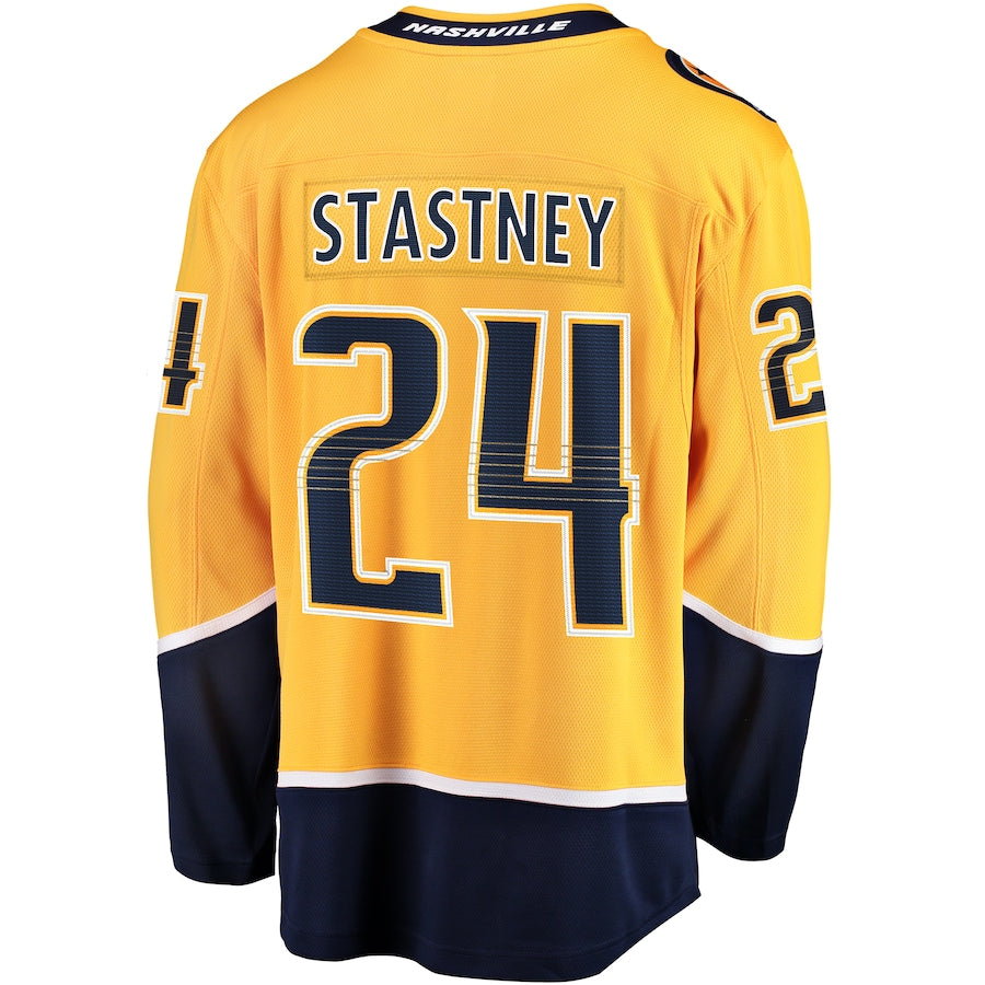 Spencer Stastney Nashville Predators Premier Breakaway Jersey - Gold
