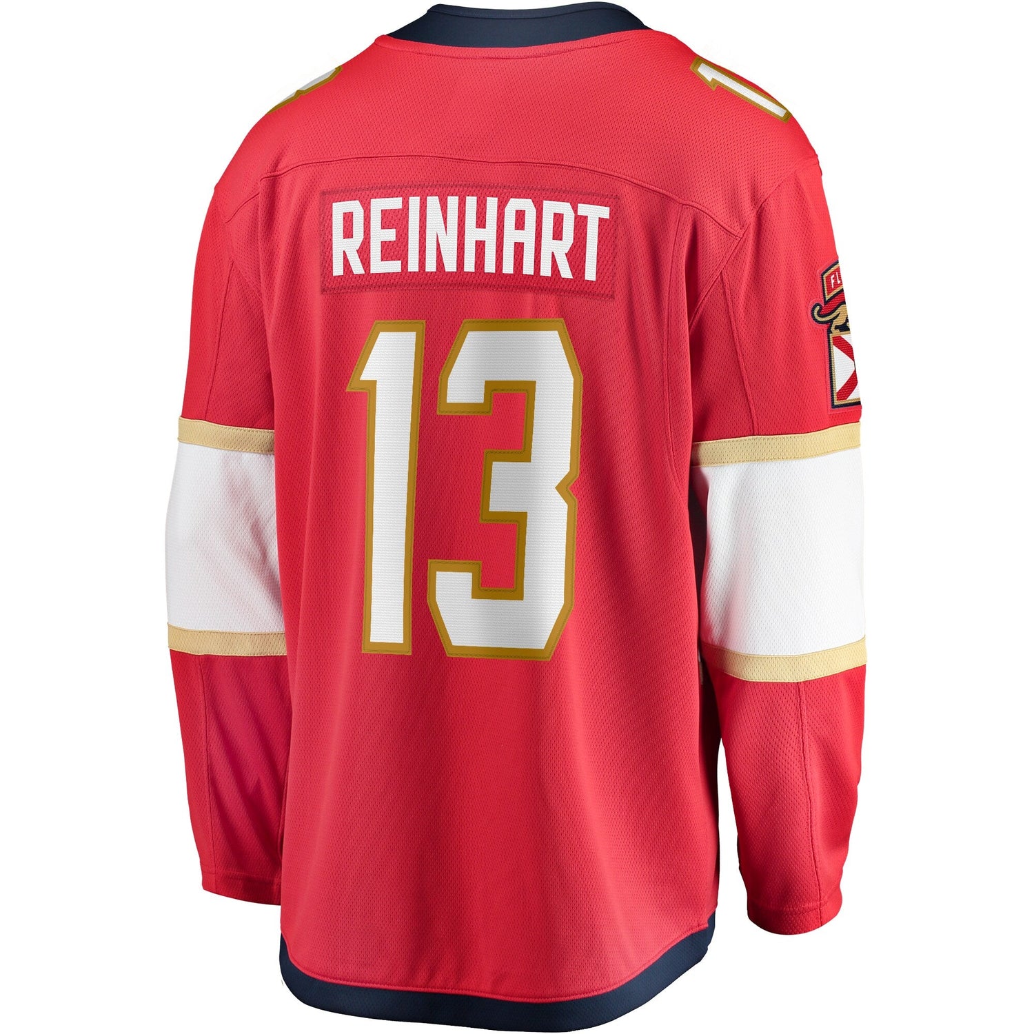 Sam Reinhart Florida Panthers Home 2024 Stanley Cup Champions Breakaway Jersey – Red