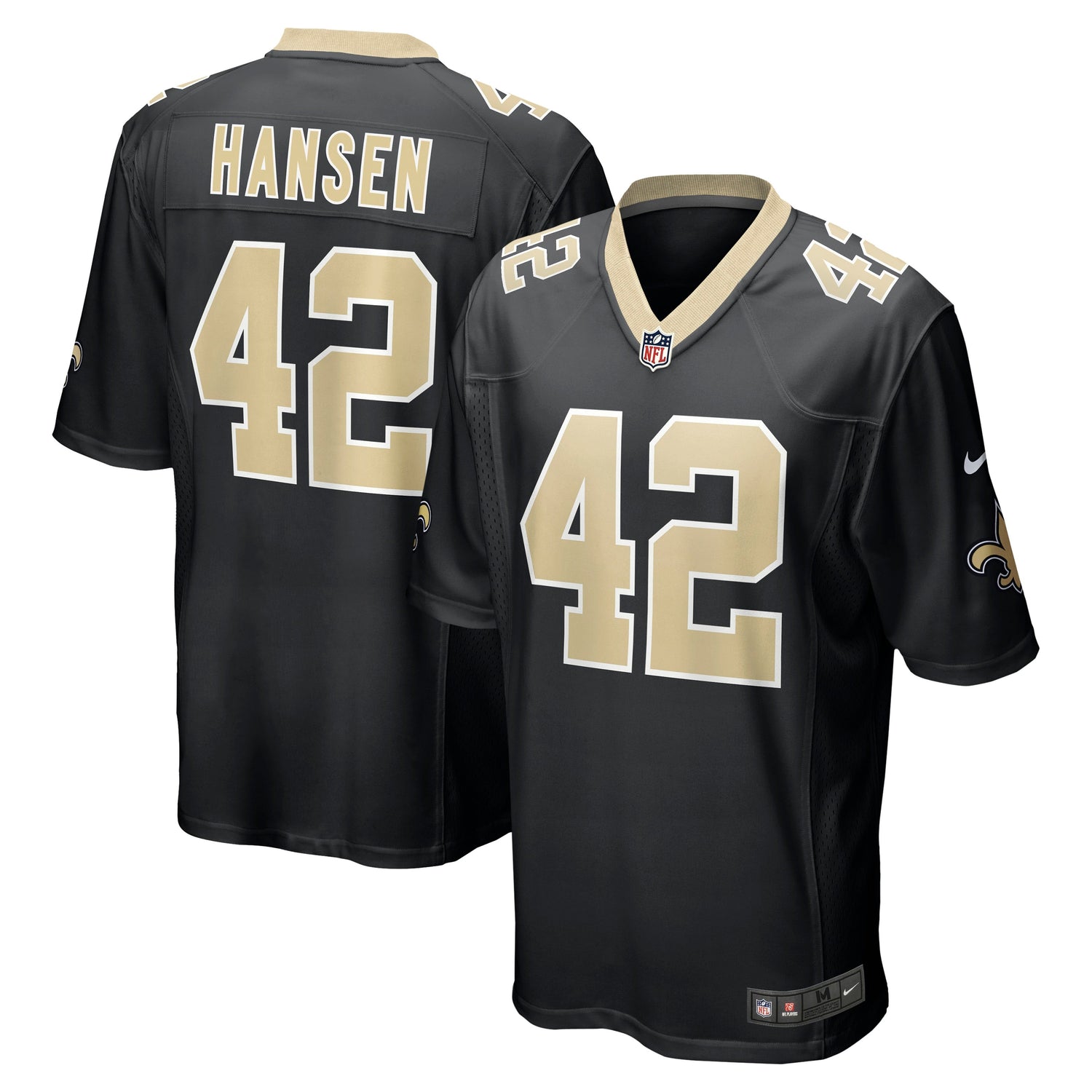 Chase Hansen New Orleans Saints Nike Game Jersey - Black