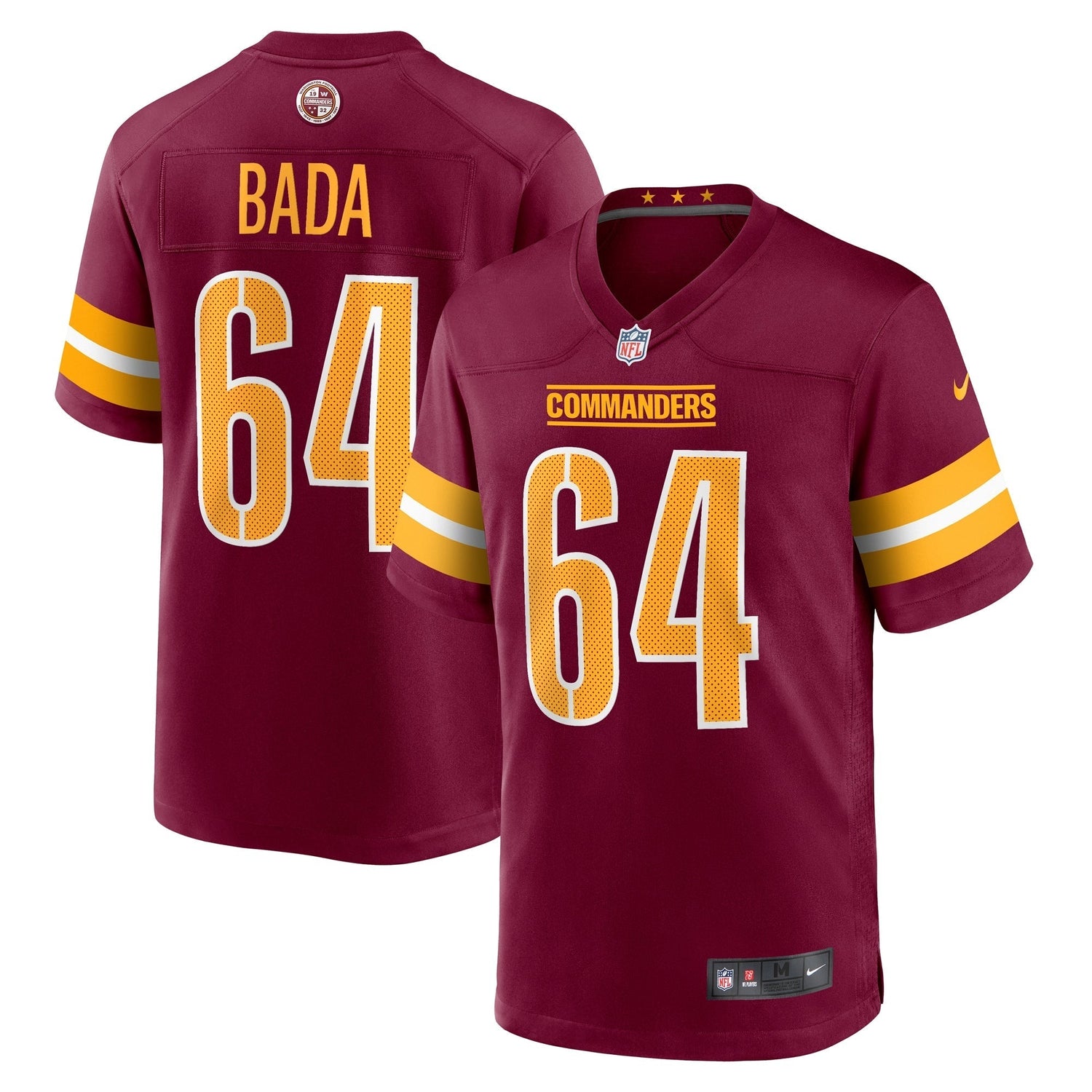 David Bada Washington Commanders Nike Game Jersey - Burgundy