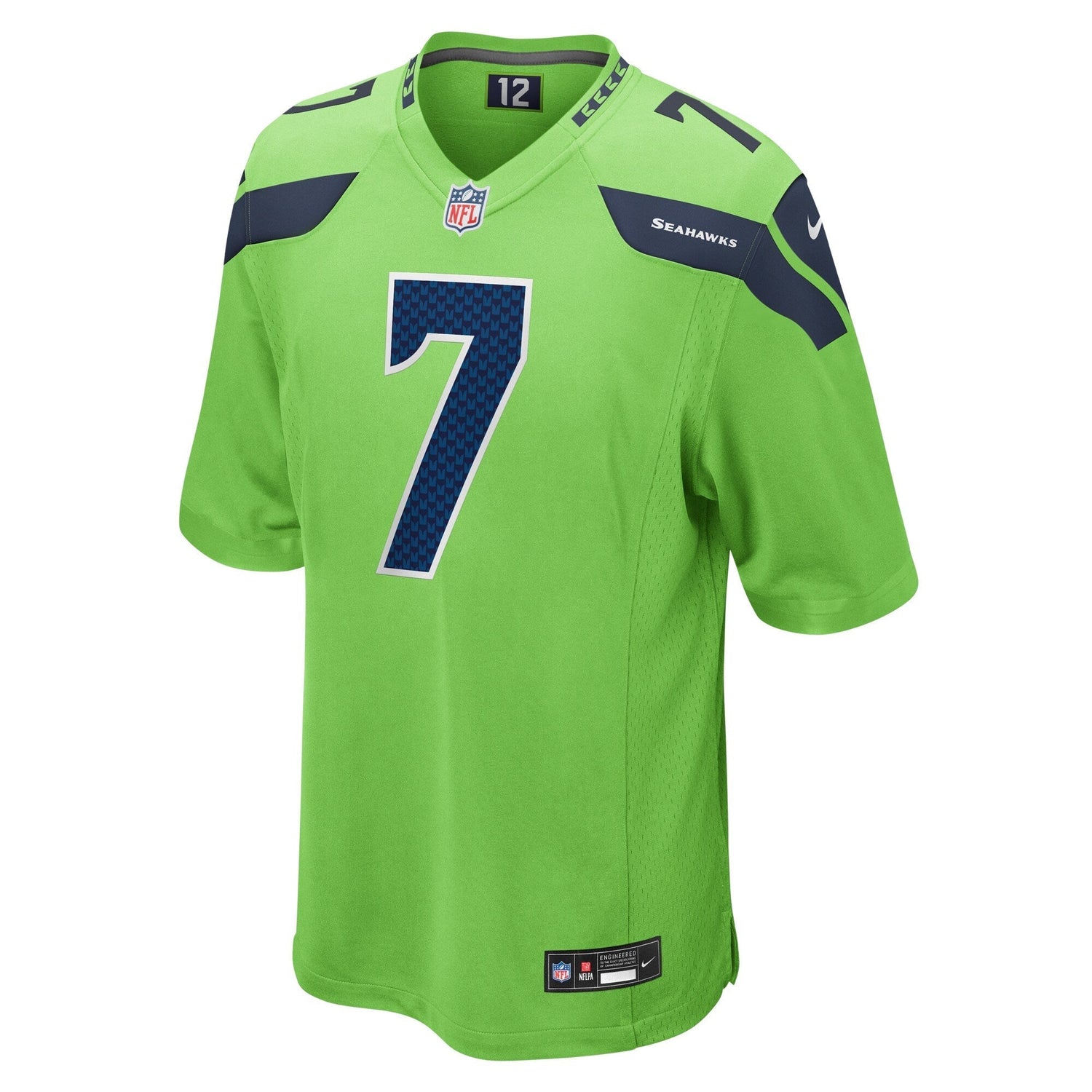 Geno Smith Seattle Seahawks Nike Game Jersey - Neon Green
