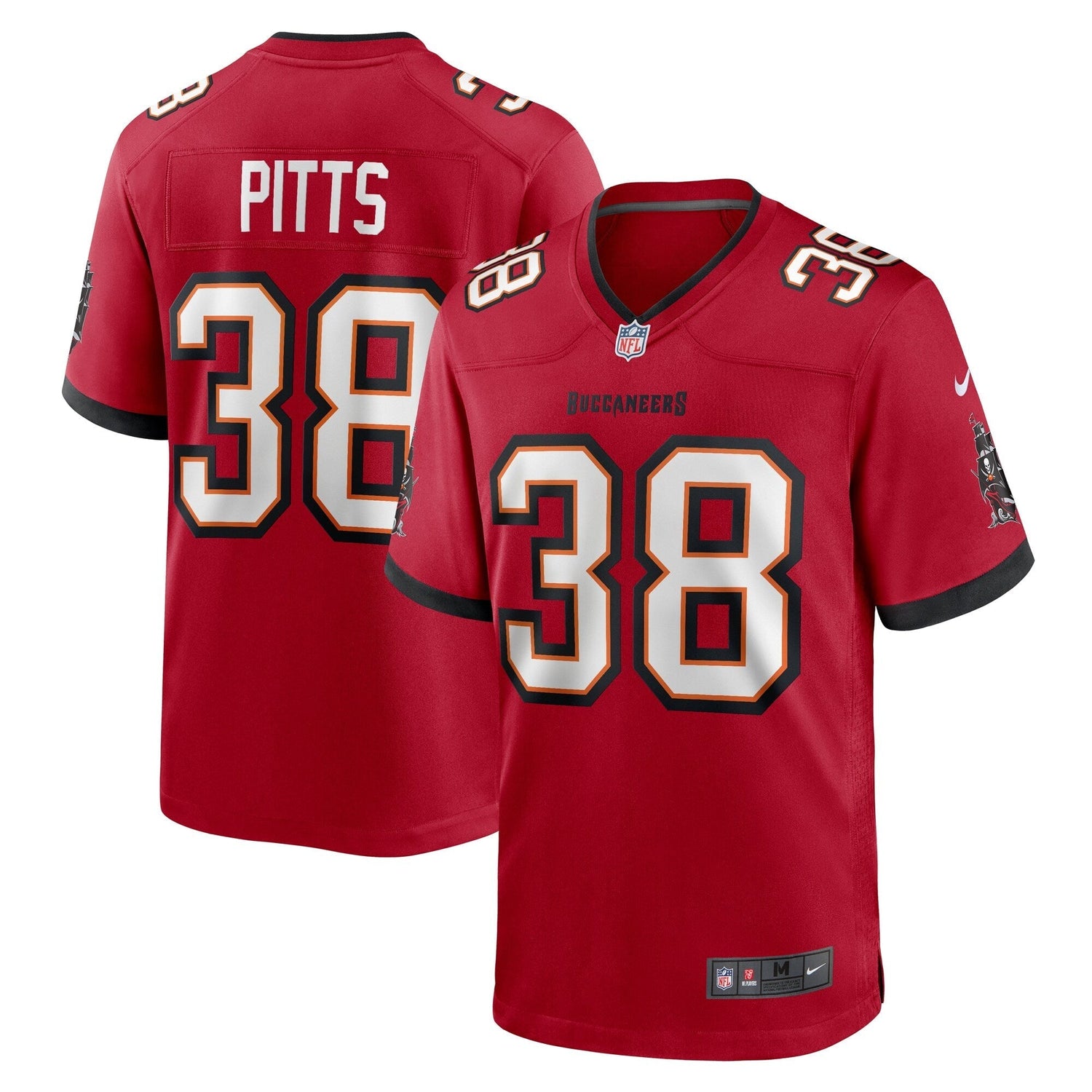 Derrek Pitts Tampa Bay Buccaneers Nike Game Jersey - Red