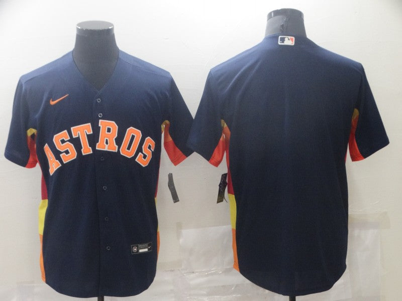 Men's Houston Astros Navy Alternate Blank Jersey