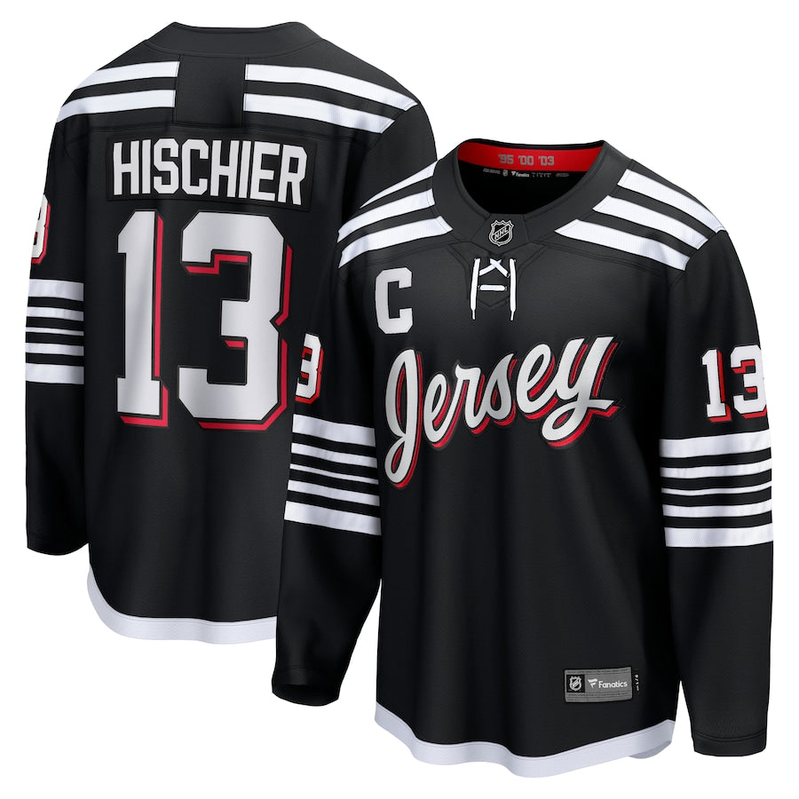 Nico Hischier New Jersey Devils Alternate Premier Breakaway Jersey - Black