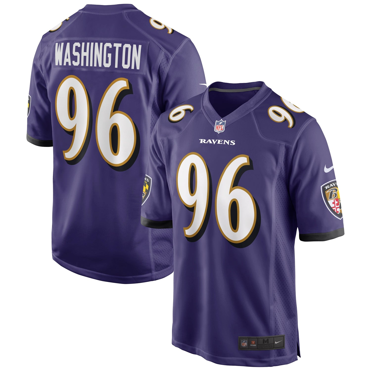 Broderick Washington Baltimore Ravens Nike Game Jersey - Purple