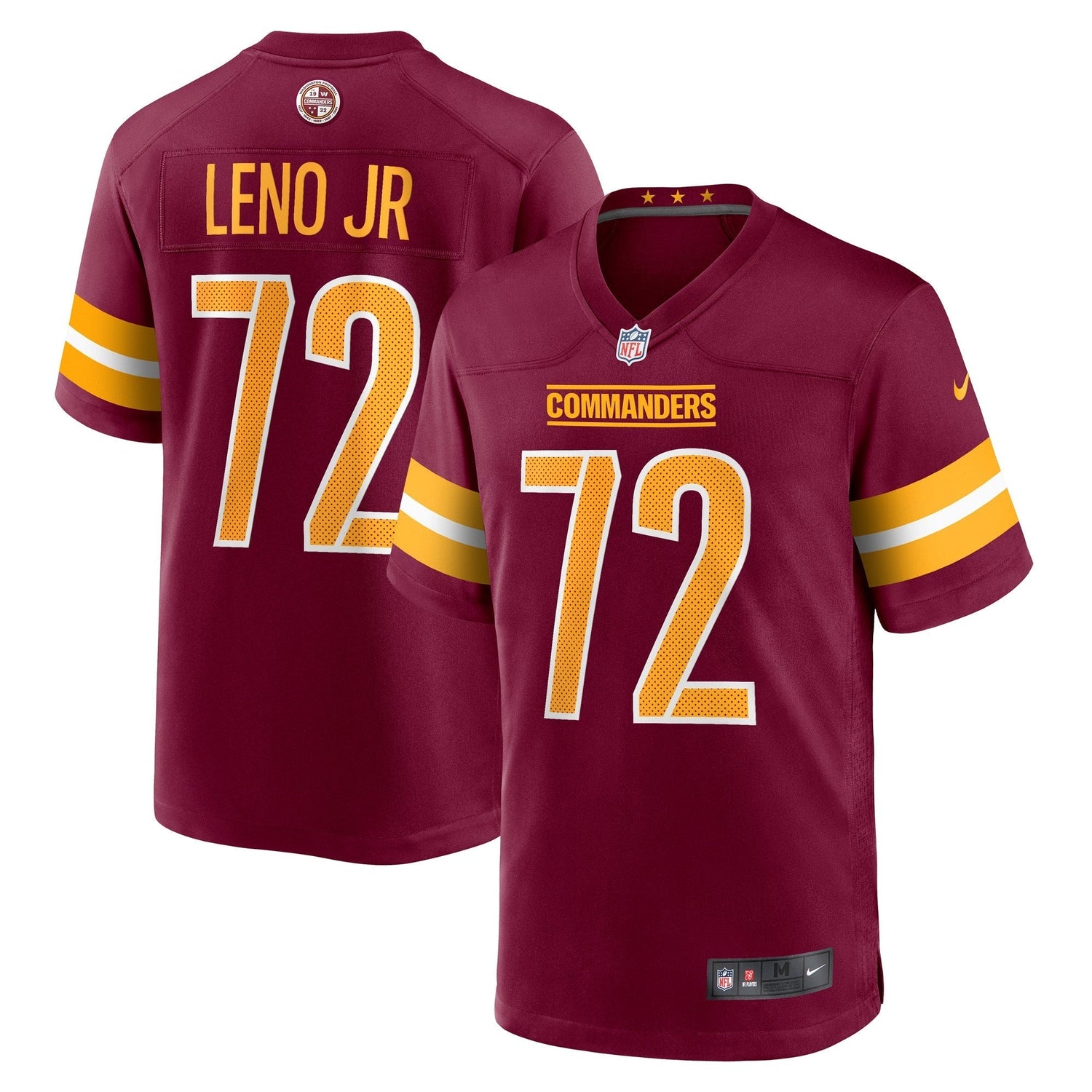 Charles Leno Jr. Washington Commanders Nike Home Game Jersey - Burgundy