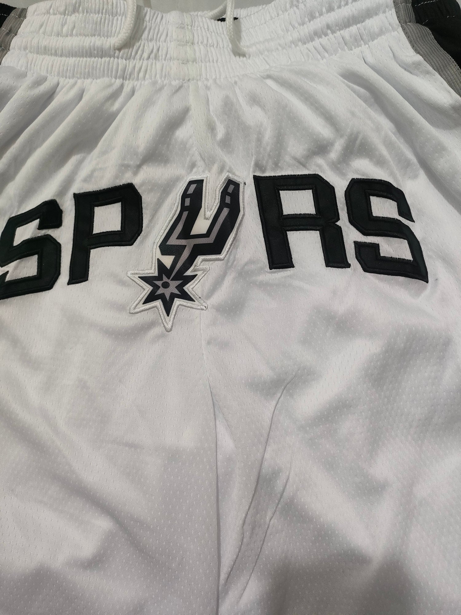 JUST DON San Antonio Spurs White Pocket Shorts