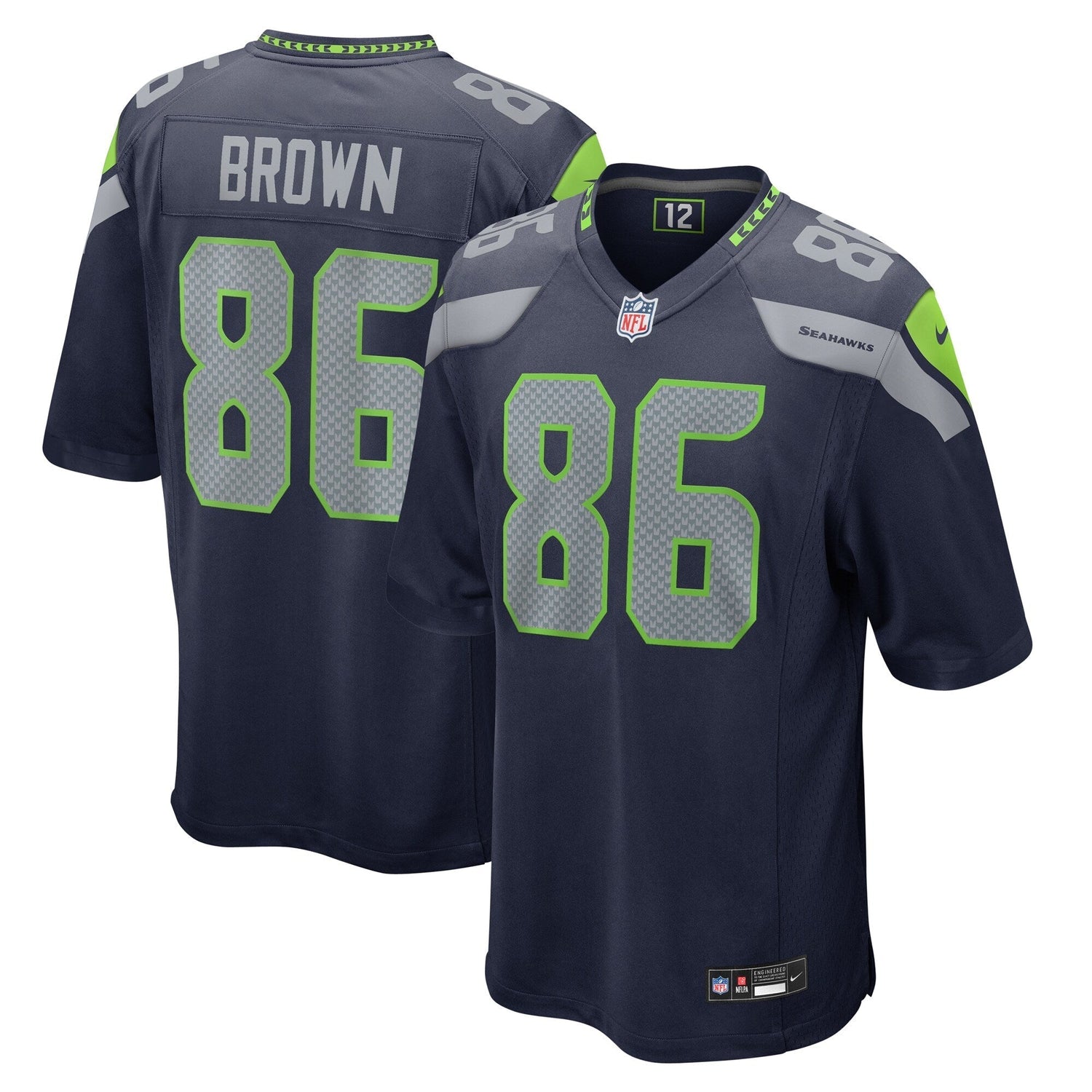 Pharaoh Brown Seattle Seahawks Nike Game Jersey - College Navy