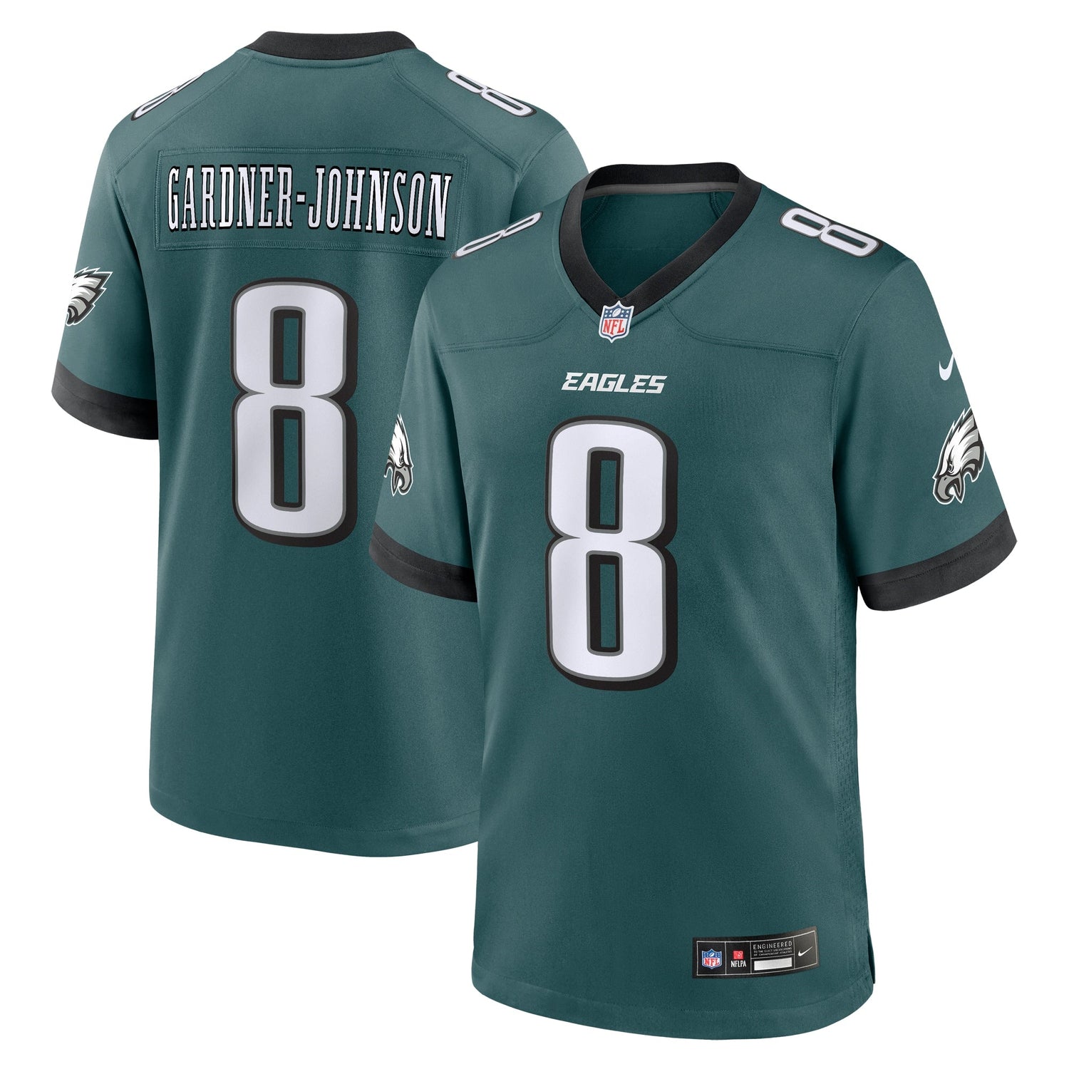 Chauncey Gardner-Johnson Philadelphia Eagles Nike Game Jersey - Midnight Green