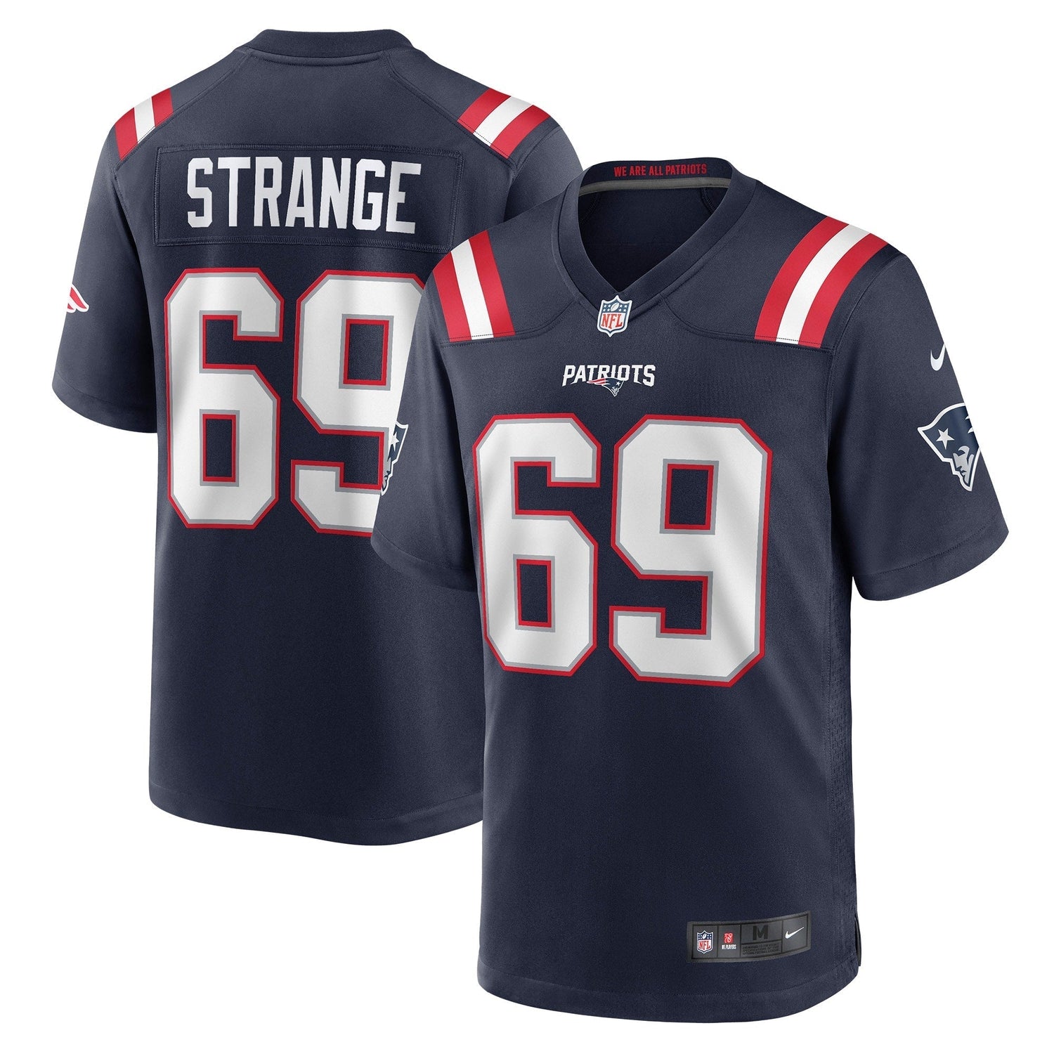Cole Strange New England Patriots Nike Game Jersey - Navy