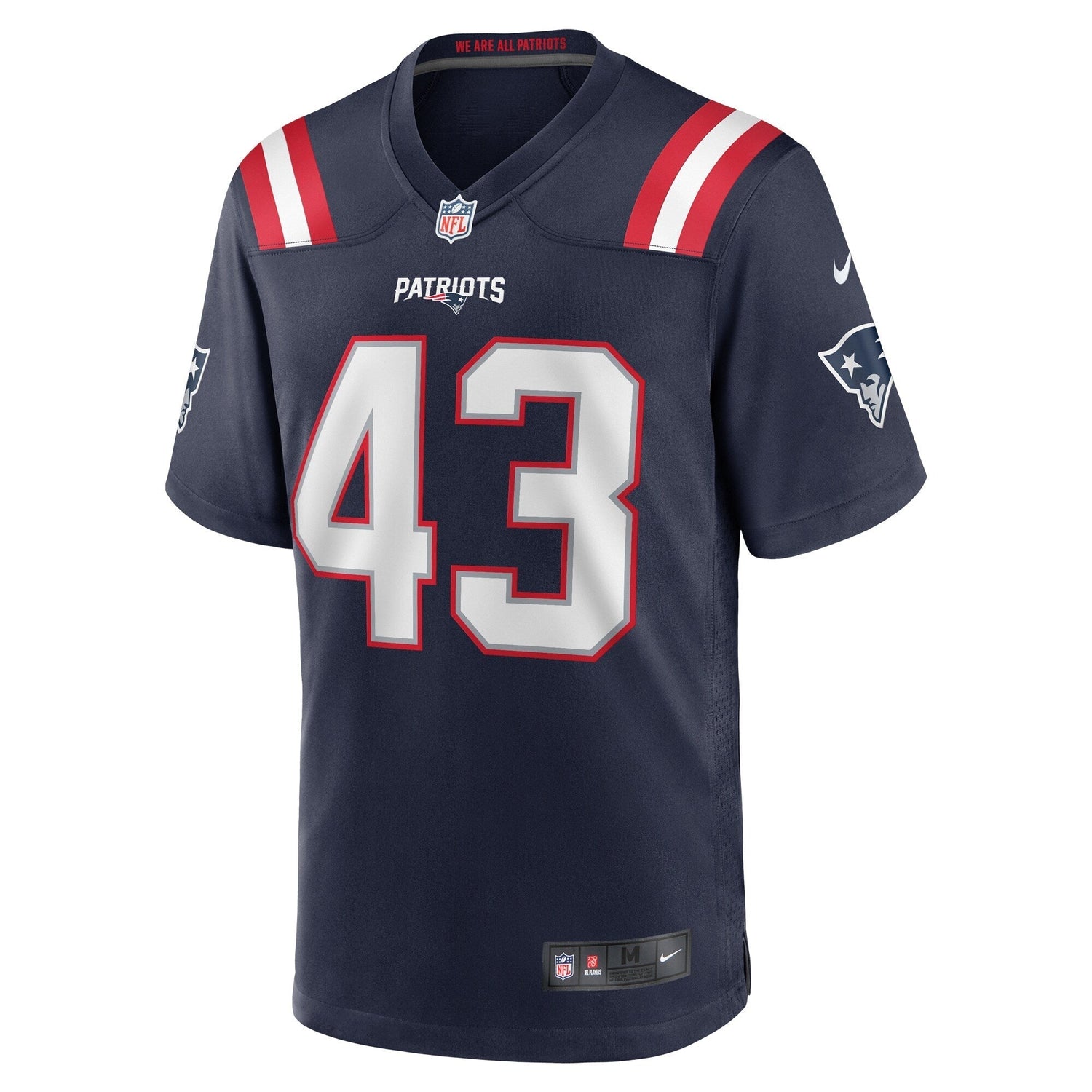 Calvin Munson New England Patriots Nike Home Game Jersey - Navy