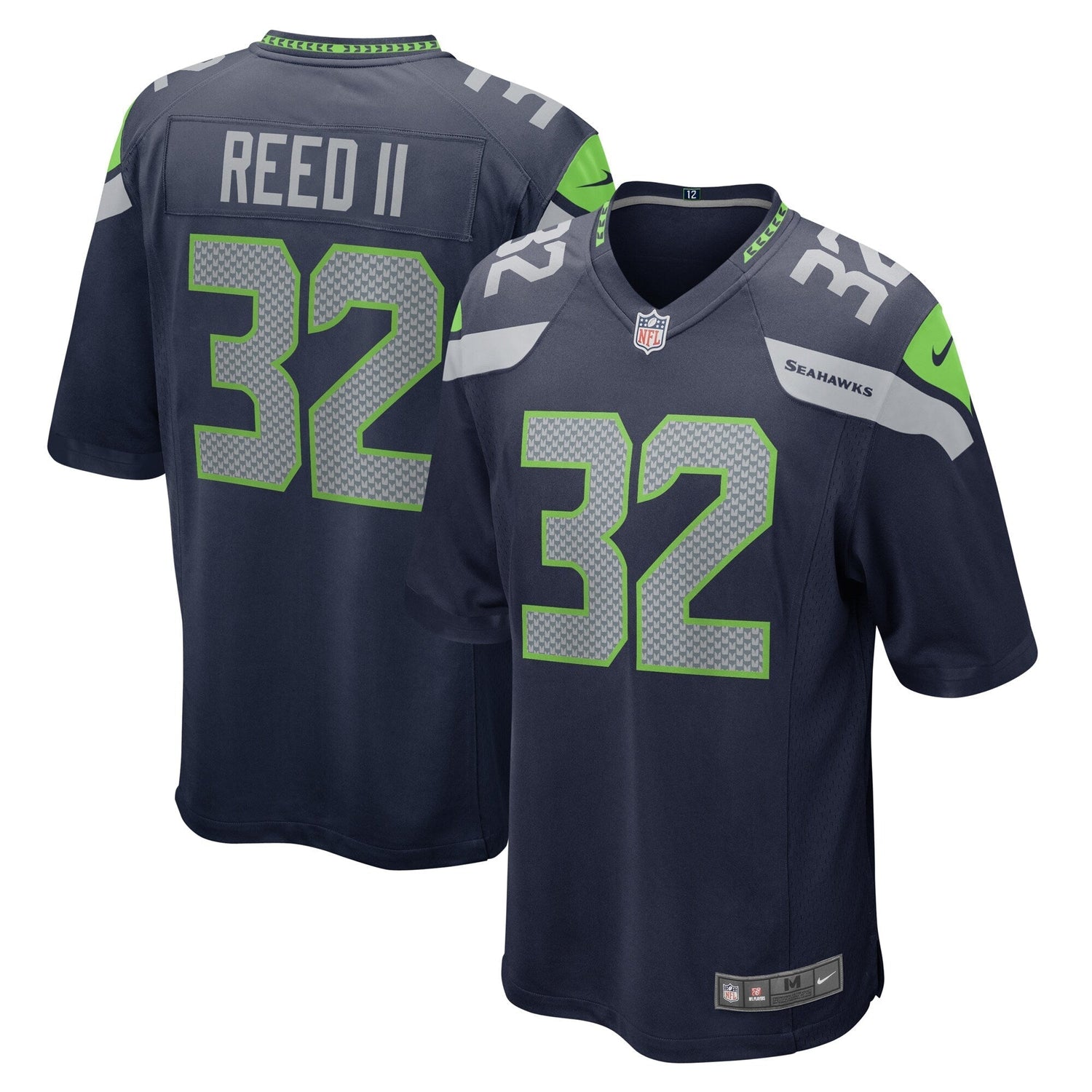 Jerrick Reed II Seattle Seahawks Nike Game Jersey - College Navy