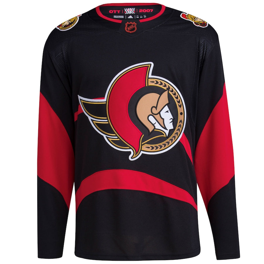 Ottawa Senators Reverse Retro 2.0 Blank Jersey - Black